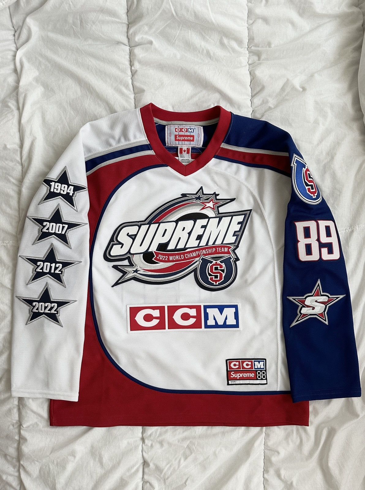 Supreme CCM All Stars Hockey Jersey T-Shirt - Black