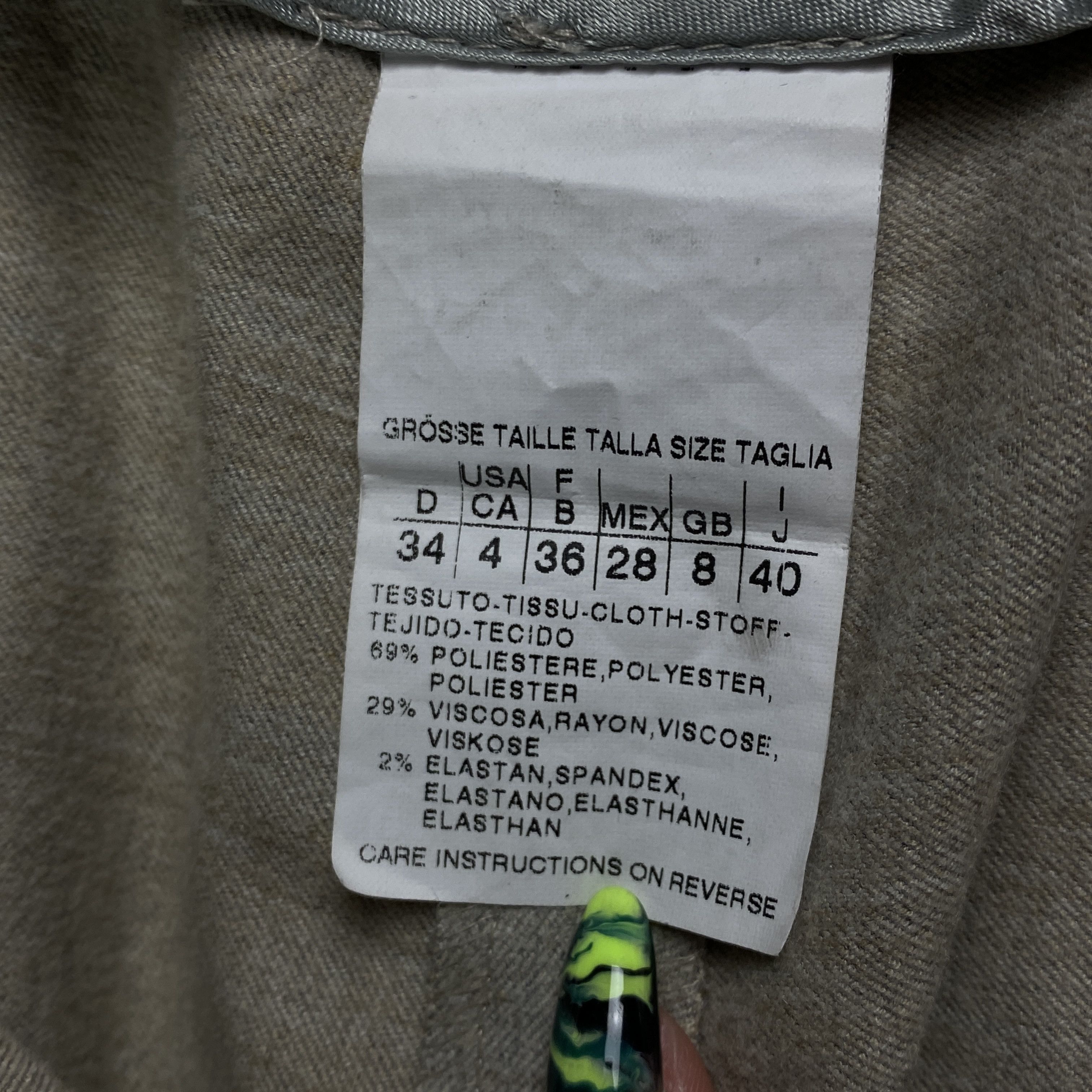Max Mara Womens Pants Marella by Max Mara Italy Size UK 8 US 4 Size 27" / US 4 / IT 40 - 6 Thumbnail