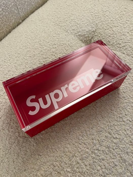 Supreme Supreme Acrylic Lucite Box Red Accessory | Grailed