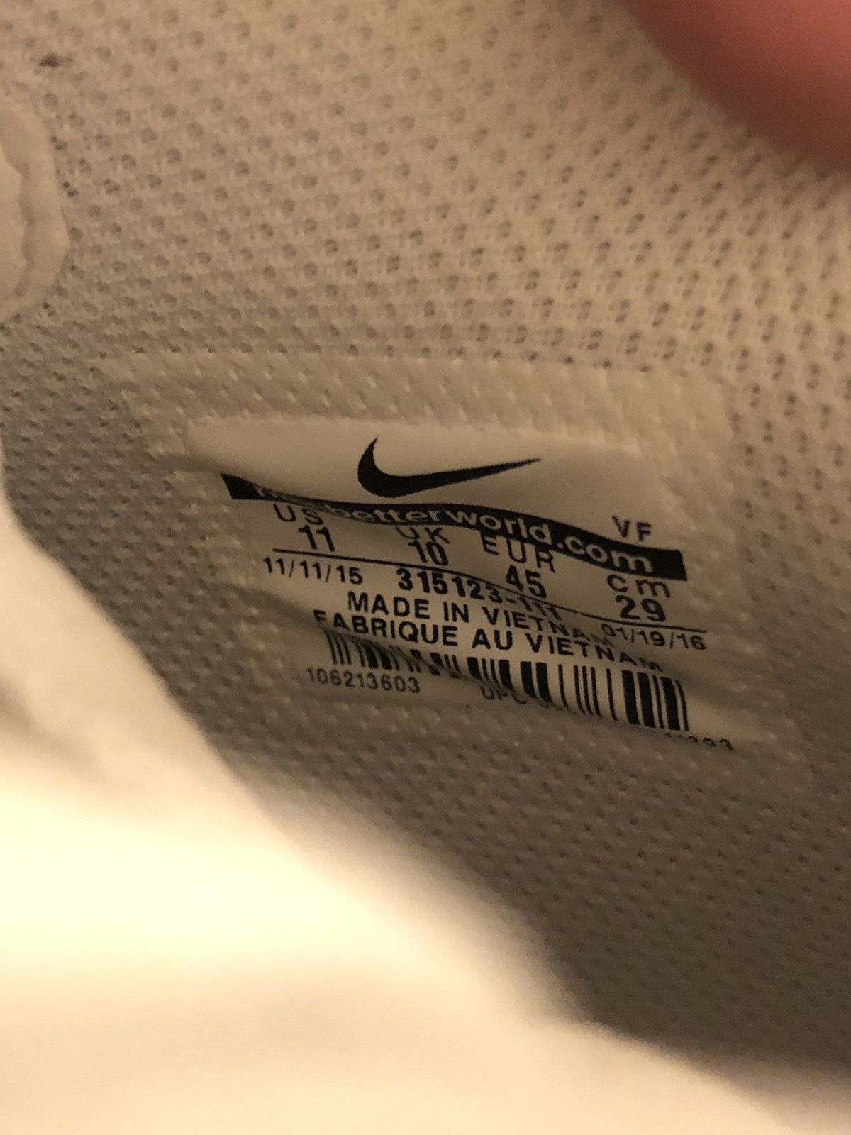 Comme des Garcons Air Force 1 Mid 07 White 2017 CDG COMME des CARGONS Dinosaur Size US 11 / EU 44 - 11 Thumbnail