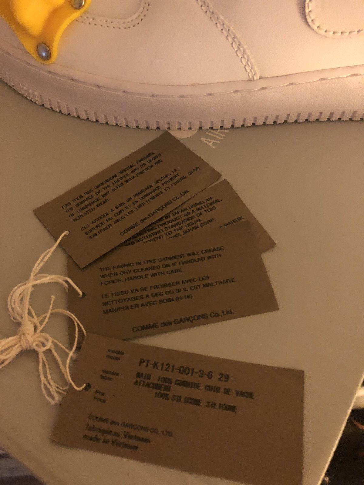 Comme des Garcons Air Force 1 Mid 07 White 2017 CDG COMME des CARGONS Dinosaur Size US 11 / EU 44 - 12 Thumbnail
