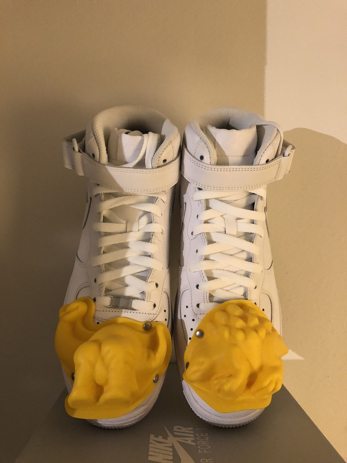 Comme des Garcons Air Force 1 Mid 07 White 2017 CDG COMME des CARGONS Dinosaur Size US 11 / EU 44 - 2 Thumbnail