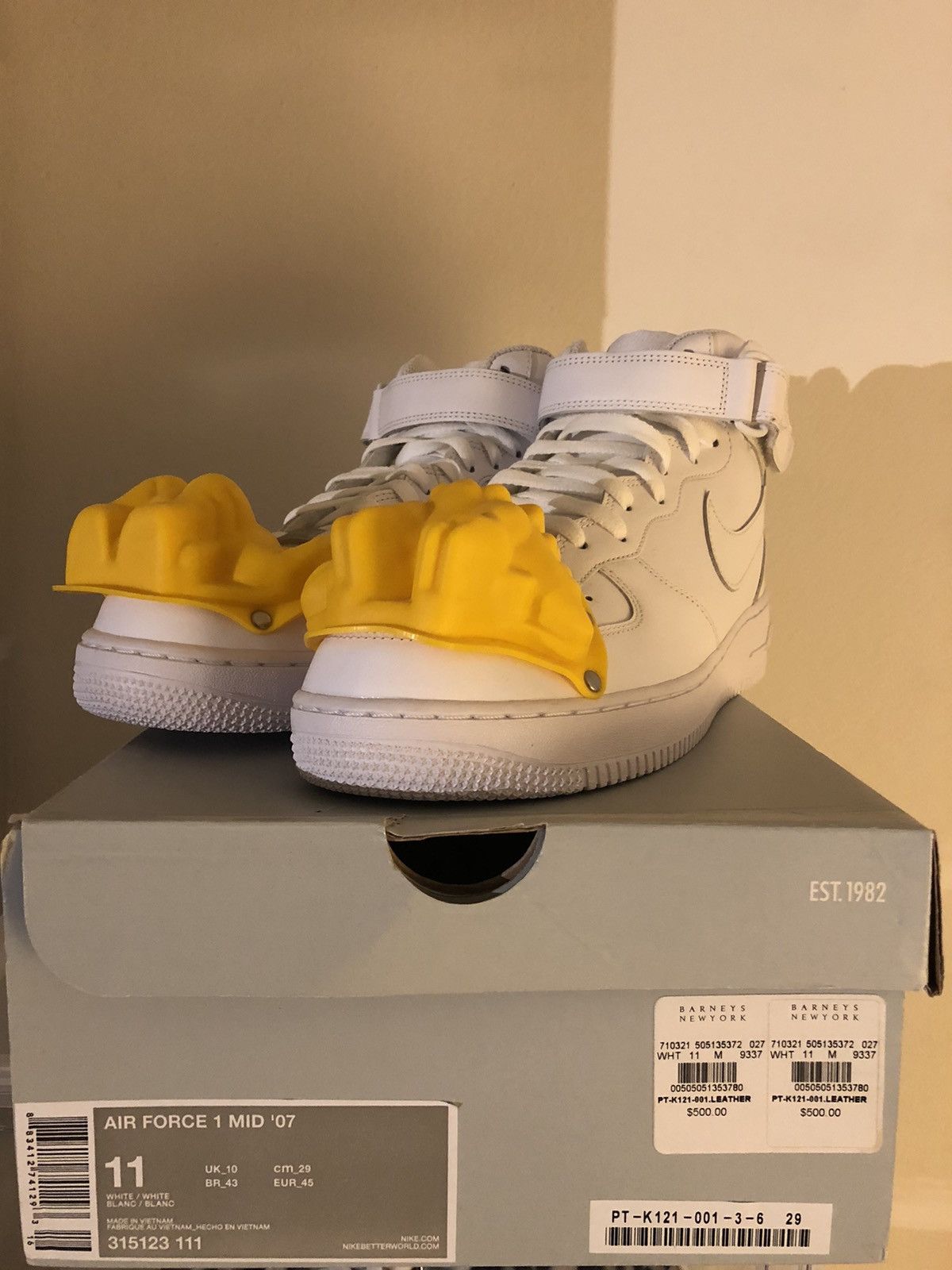Comme des Garcons Air Force 1 Mid 07 White 2017 CDG COMME des CARGONS Dinosaur Size US 11 / EU 44 - 7 Thumbnail