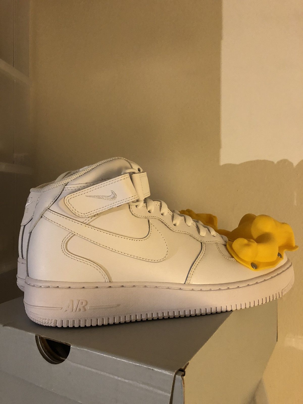 Comme des Garcons Air Force 1 Mid 07 White 2017 CDG COMME des CARGONS Dinosaur Size US 11 / EU 44 - 6 Thumbnail