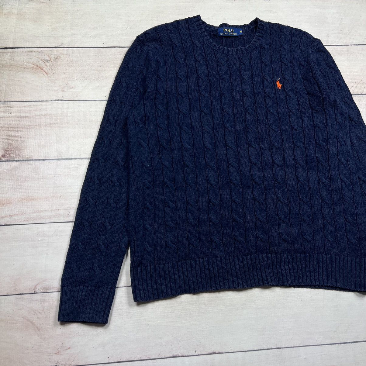 Polo Ralph Lauren × Ralph Lauren Polo Ralph Lauren Knitwear Sweater Navy Size US M / EU 48-50 / 2 - 2 Thumbnail