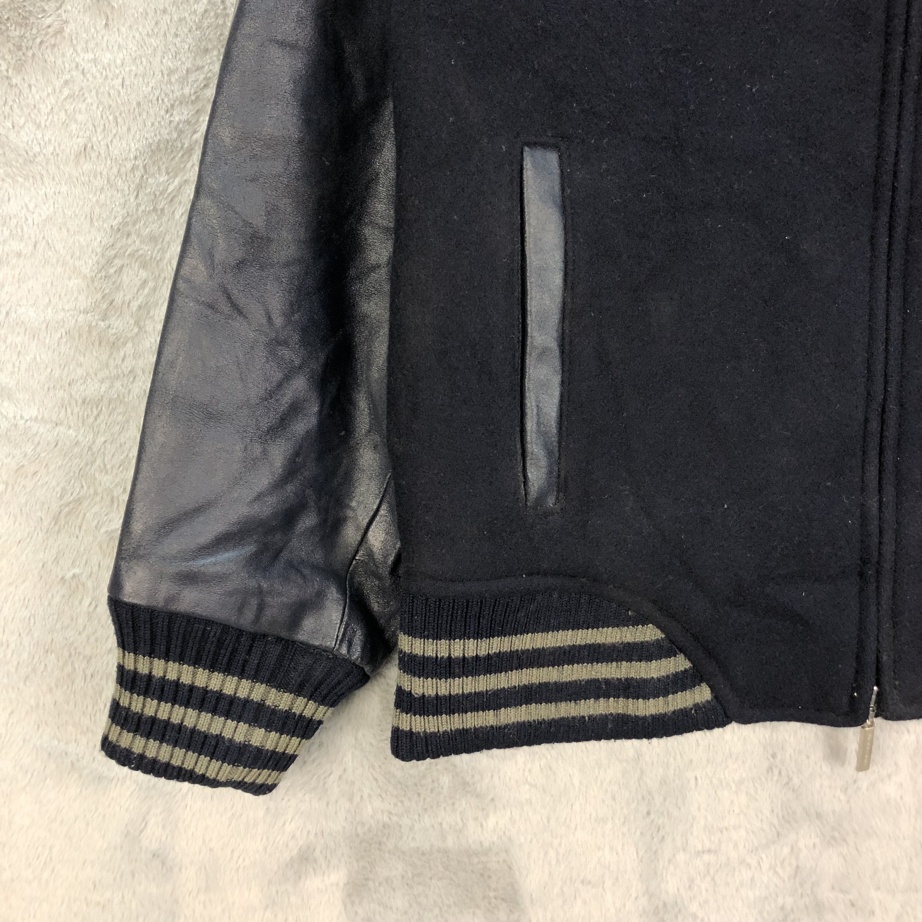 Burberry BURBERRY NOVA CHECK WOOL LEATHER JACKET #6501-69 Size US L / EU 52-54 / 3 - 7 Thumbnail