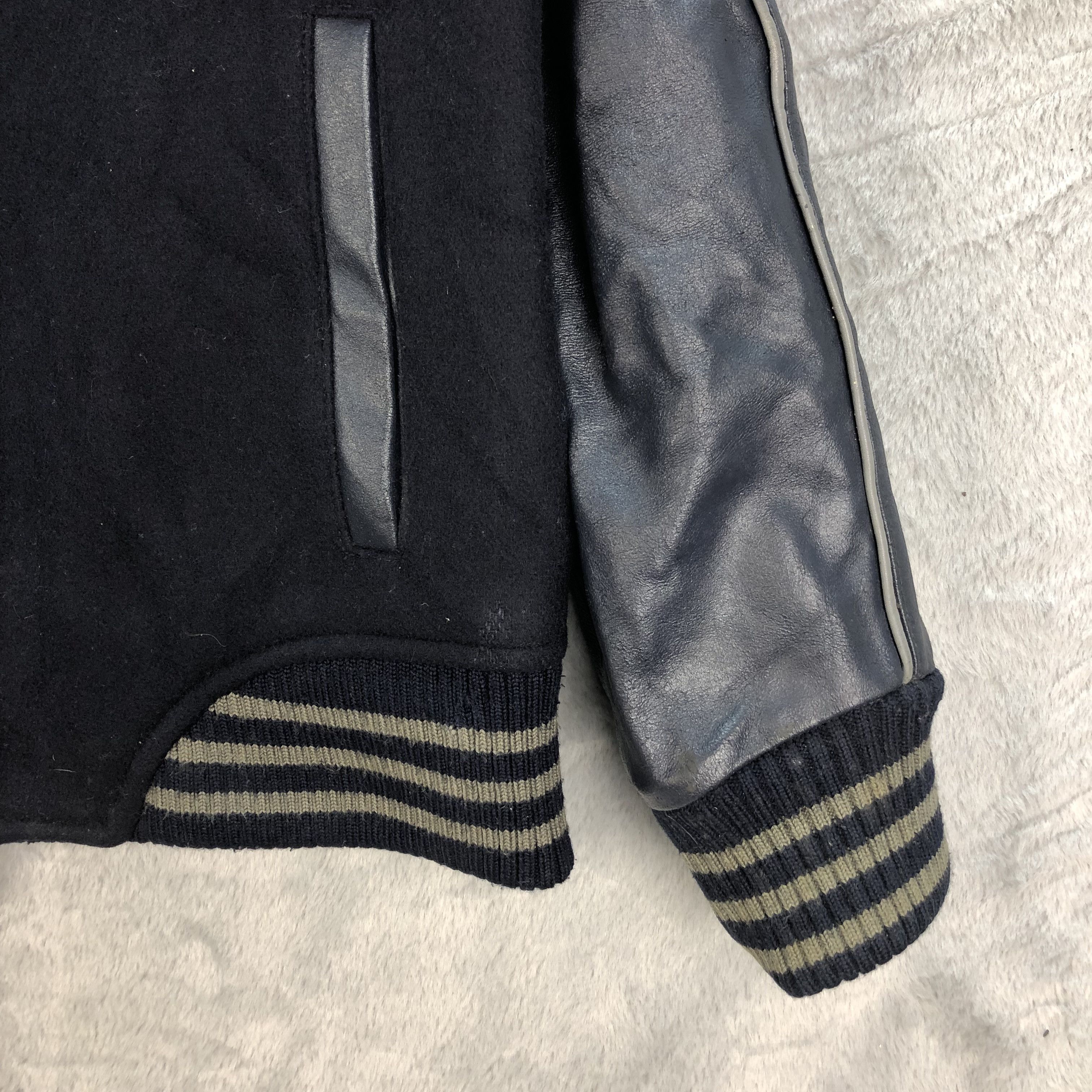 Burberry BURBERRY NOVA CHECK WOOL LEATHER JACKET #6501-69 Size US L / EU 52-54 / 3 - 8 Thumbnail
