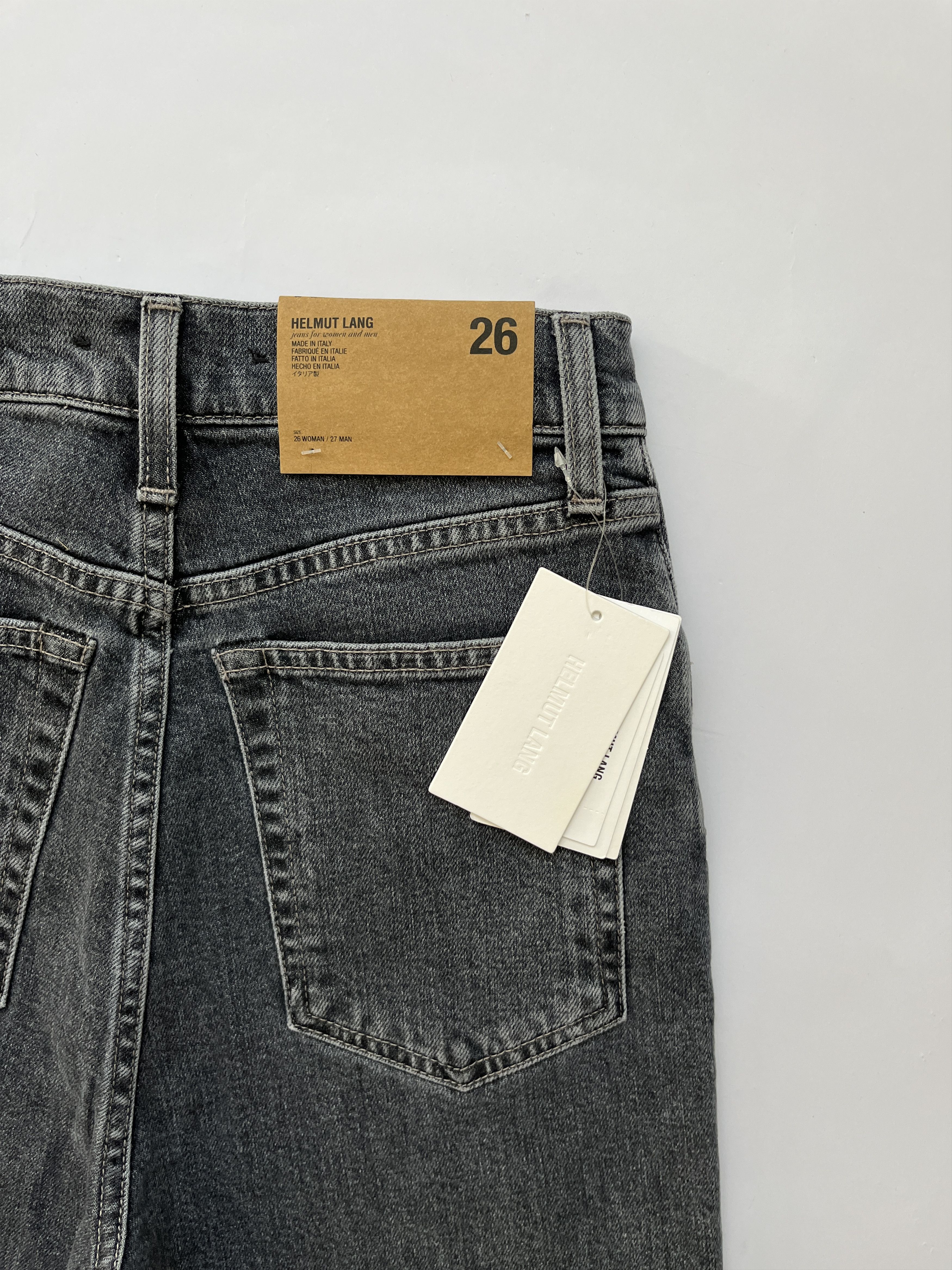 Helmut Lang ⚡️QUICK SALE⚡️Helmut Lang Grey Hi Spikes High Rise Jeans Size 26" / US 2 / IT 38 - 3 Thumbnail