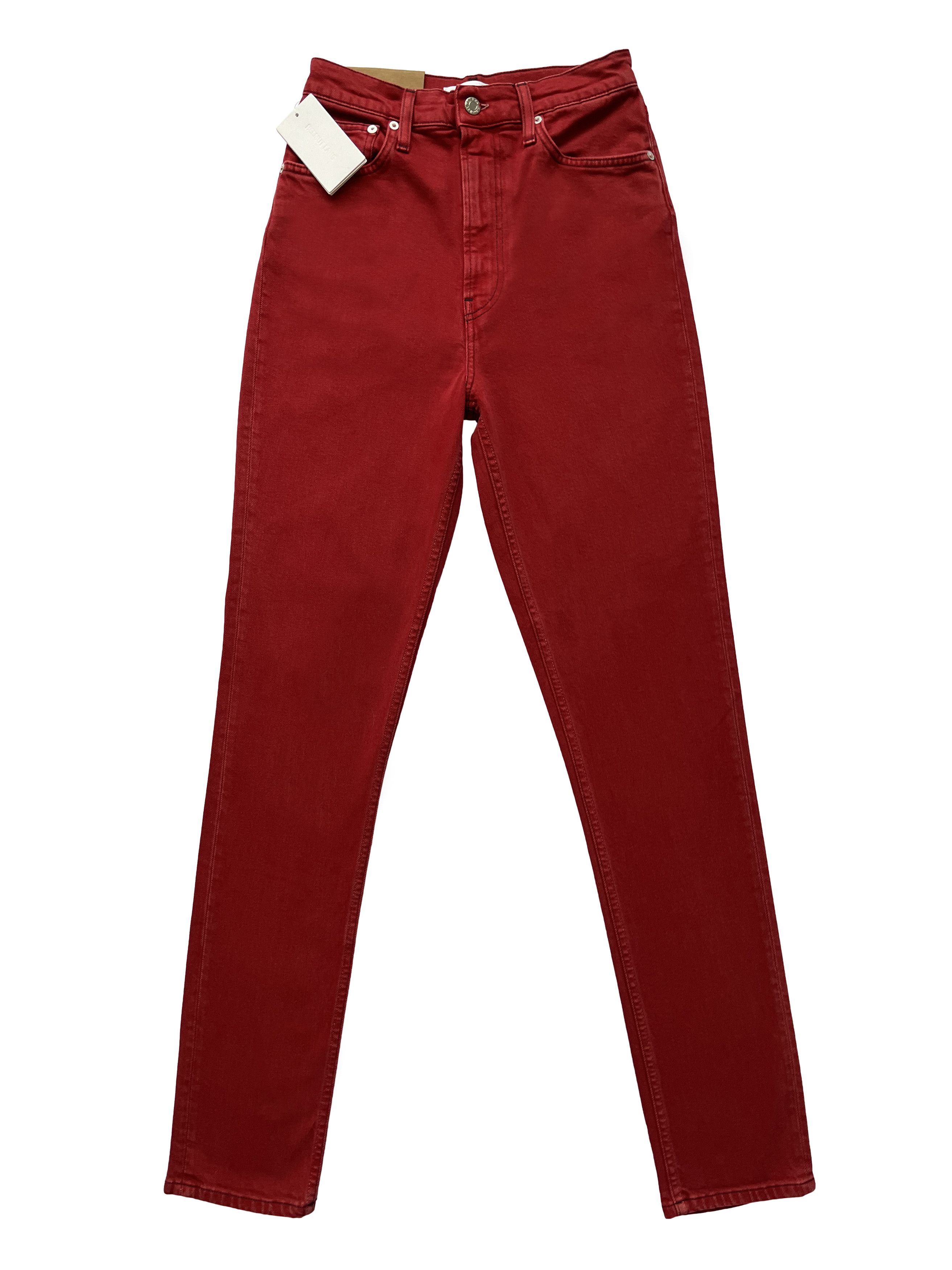 Helmut Lang ⚡️QUICK SALE⚡️Helmut Lang Red Hi Spikes High Rise Slim Jeans Size 27" / US 4 / IT 40 - 1 Thumbnail