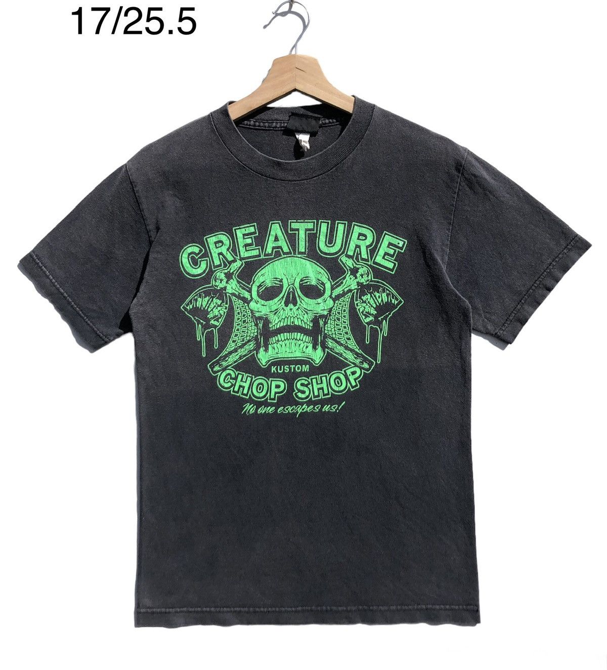 image of Skategang x Vintage Creature Skateboards in Faded Black, Men's (Size Small)