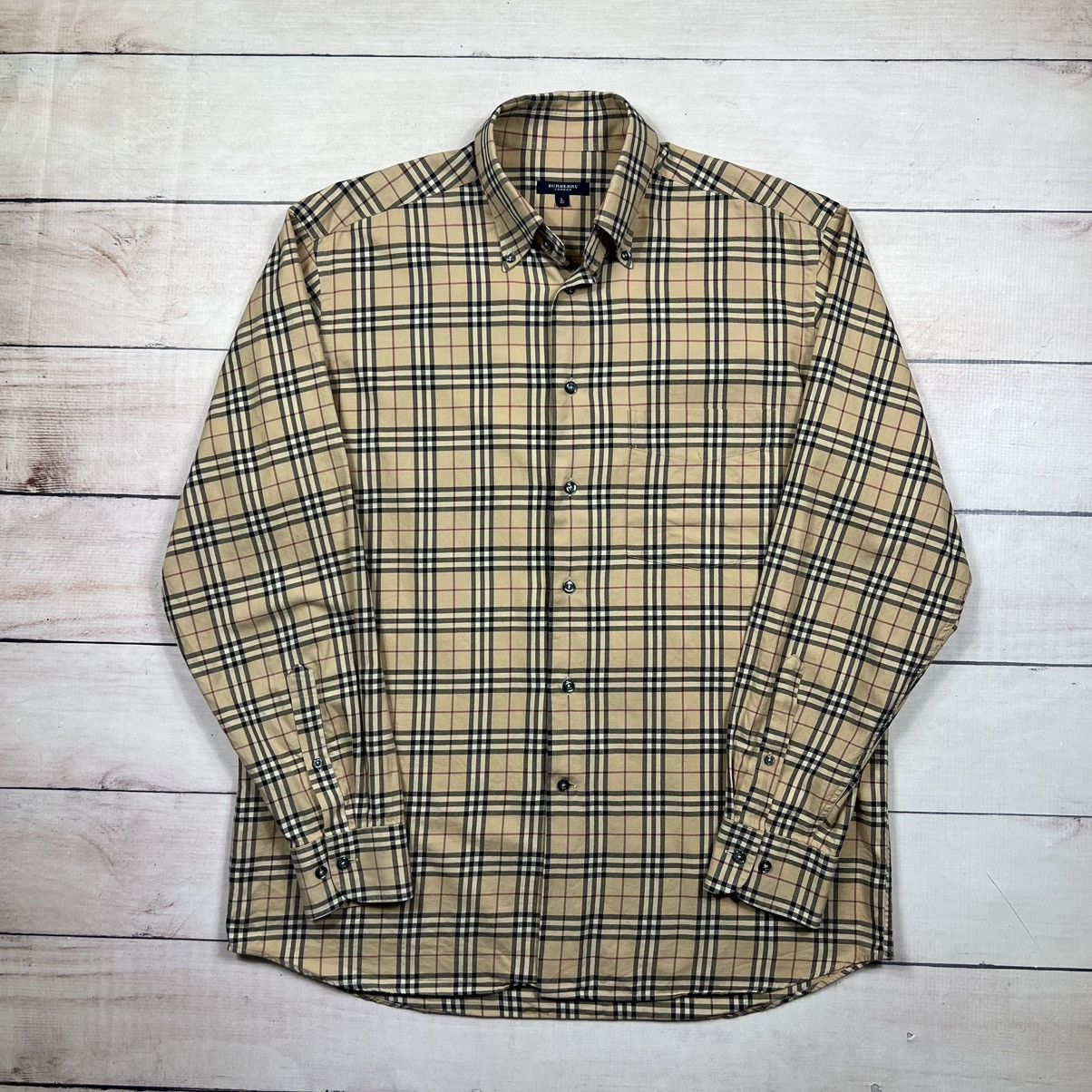 Burberry Burberry London Nova Check Pattern Shirt Beige Size US L / EU 52-54 / 3 - 1 Thumbnail