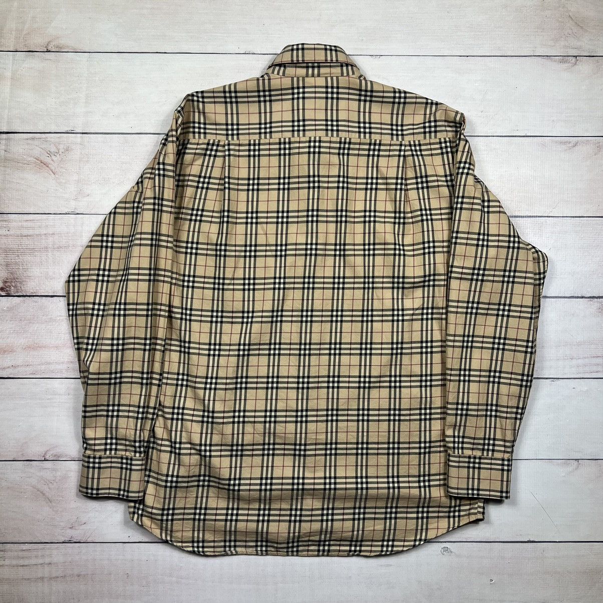 Burberry Burberry London Nova Check Pattern Shirt Beige Size US L / EU 52-54 / 3 - 7 Thumbnail