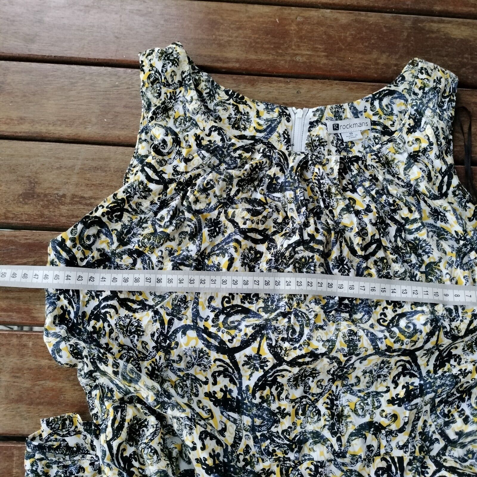 Designer A Line Tea Pleated Crepe Jacquard Teacher Cocktail Dress Size L / US 10 / IT 46 - 10 Thumbnail