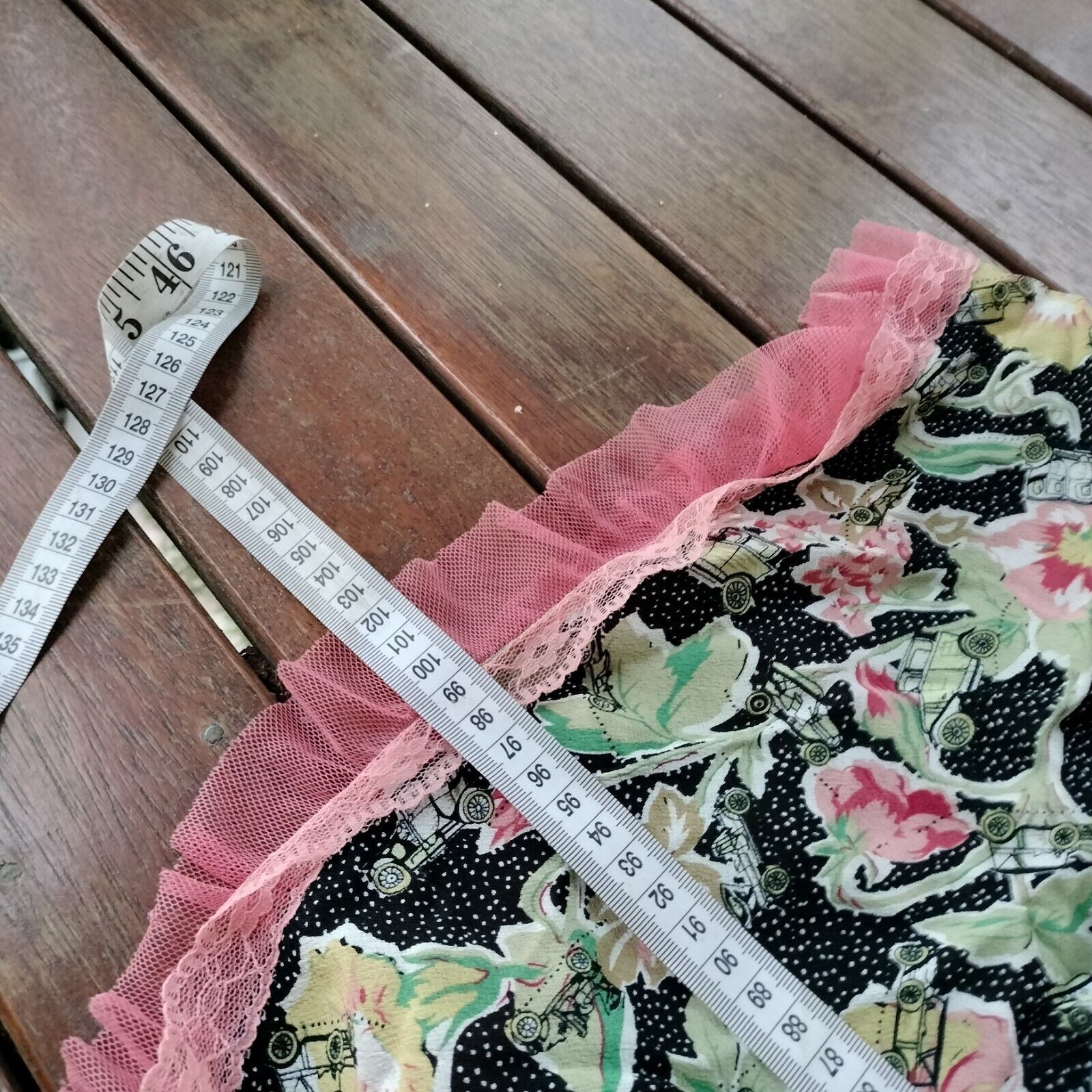 Designer Oliver & Isabelle Dress Floral A Line Midi Tea Tulle Size M / US 6-8 / IT 42-44 - 11 Thumbnail