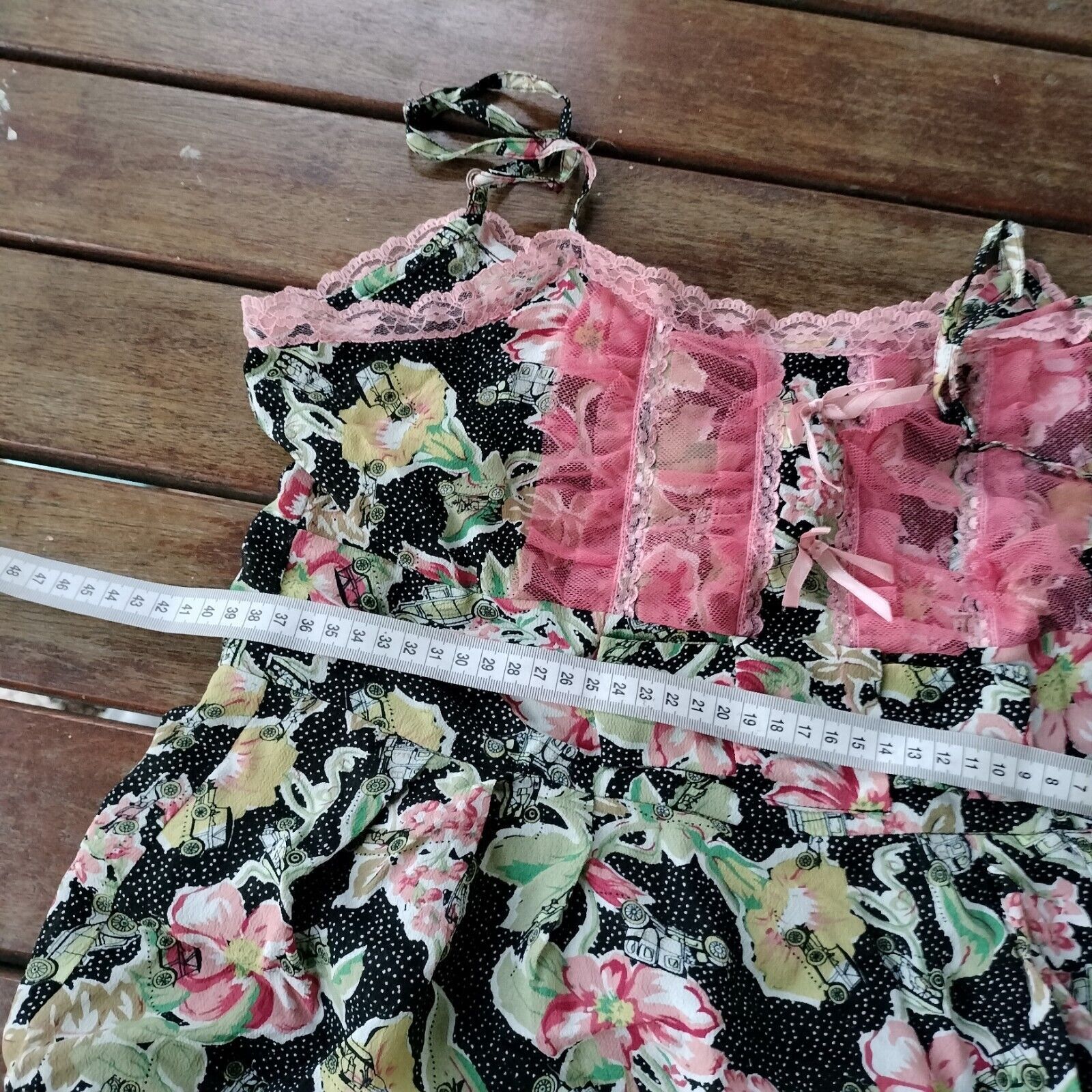 Designer Oliver & Isabelle Dress Floral A Line Midi Tea Tulle Size M / US 6-8 / IT 42-44 - 10 Thumbnail