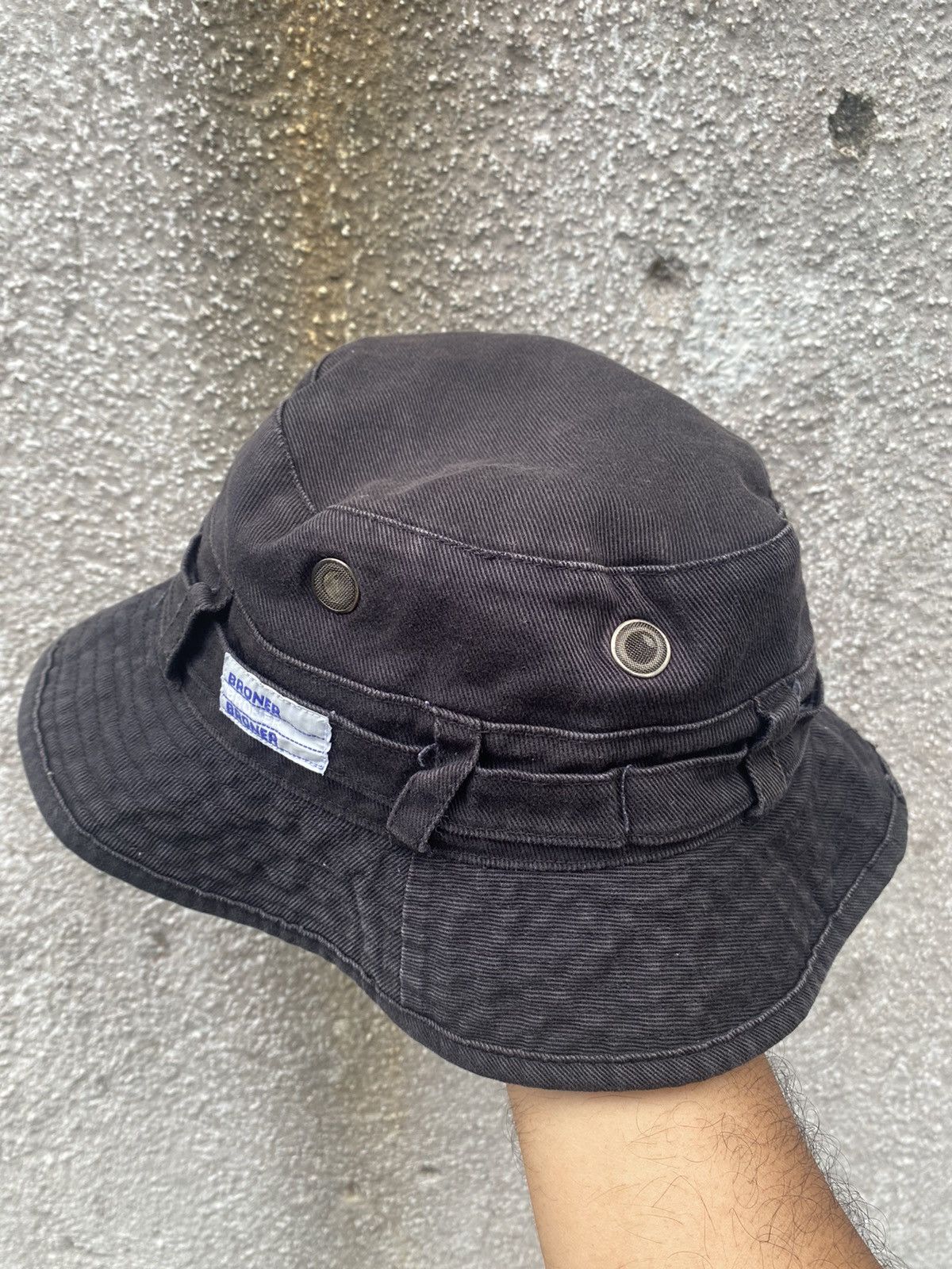 Japanese Brand 🔥Vintage🔥 Broner Outdoor Bucket Hat Size ONE SIZE - 2 Thumbnail