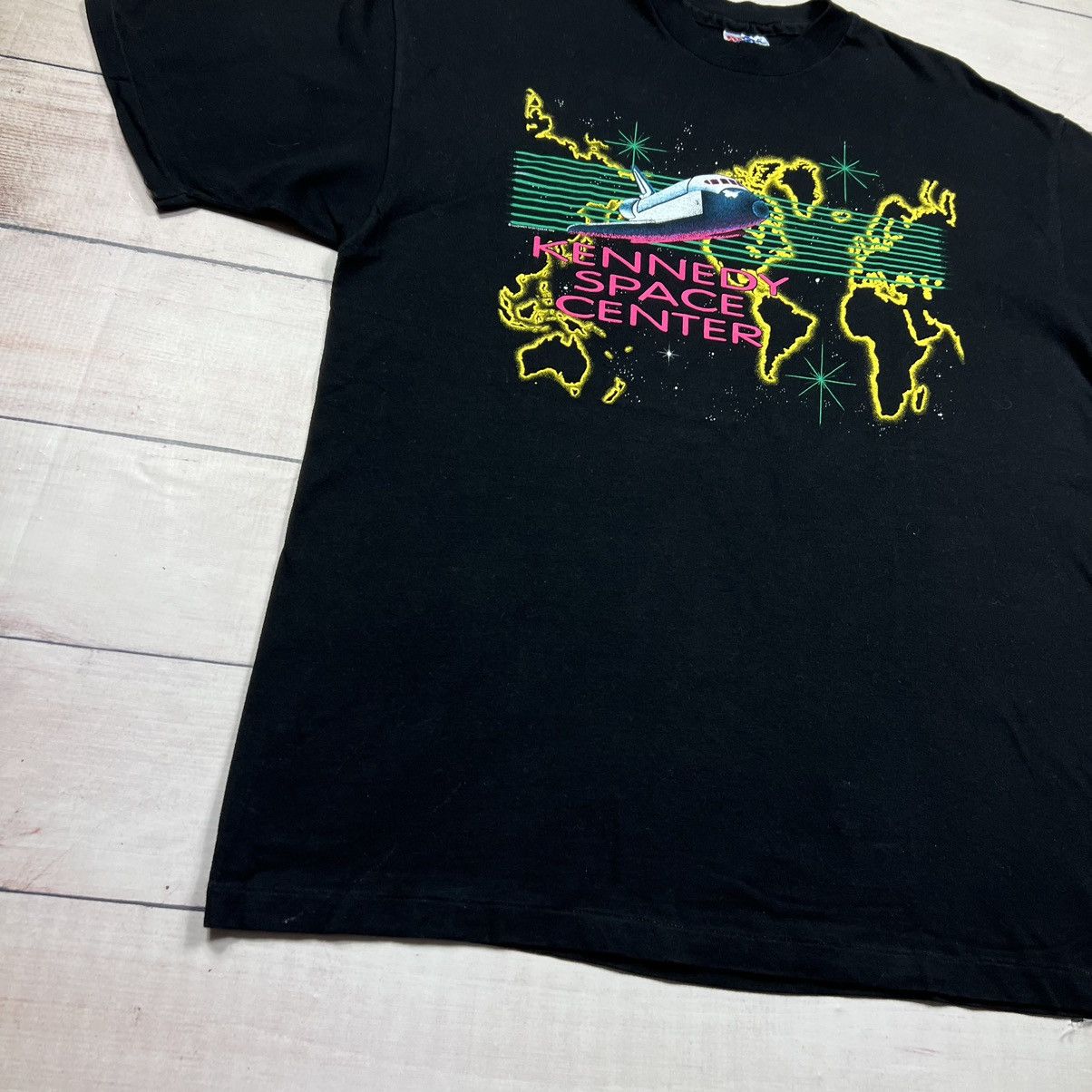 Dead Kennedys Vintage 80s Kennedy Space Center Tee Tshirt Black Size US XL / EU 56 / 4 - 2 Thumbnail