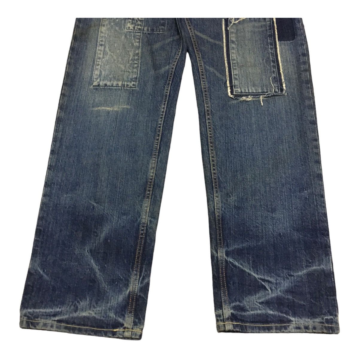If Six Was Nine × Japanese Brand Rare Vintage Japanese Brand Scanner Distressed Jeans 1990s Size US 33 - 5 Thumbnail