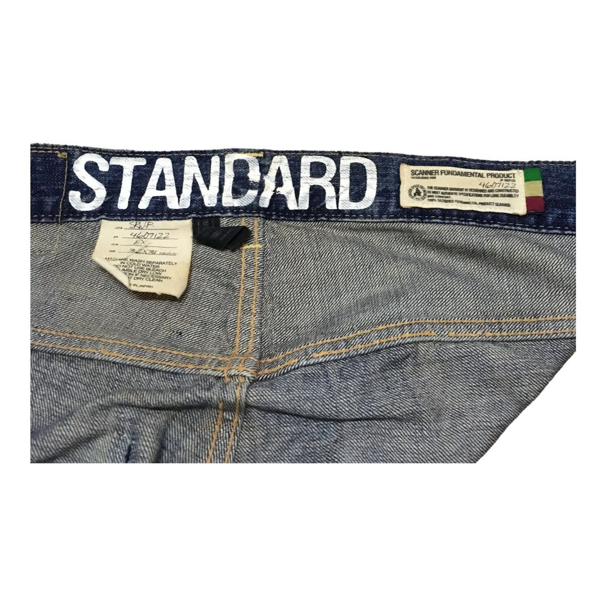 If Six Was Nine × Japanese Brand Rare Vintage Japanese Brand Scanner Distressed Jeans 1990s Size US 33 - 7 Thumbnail