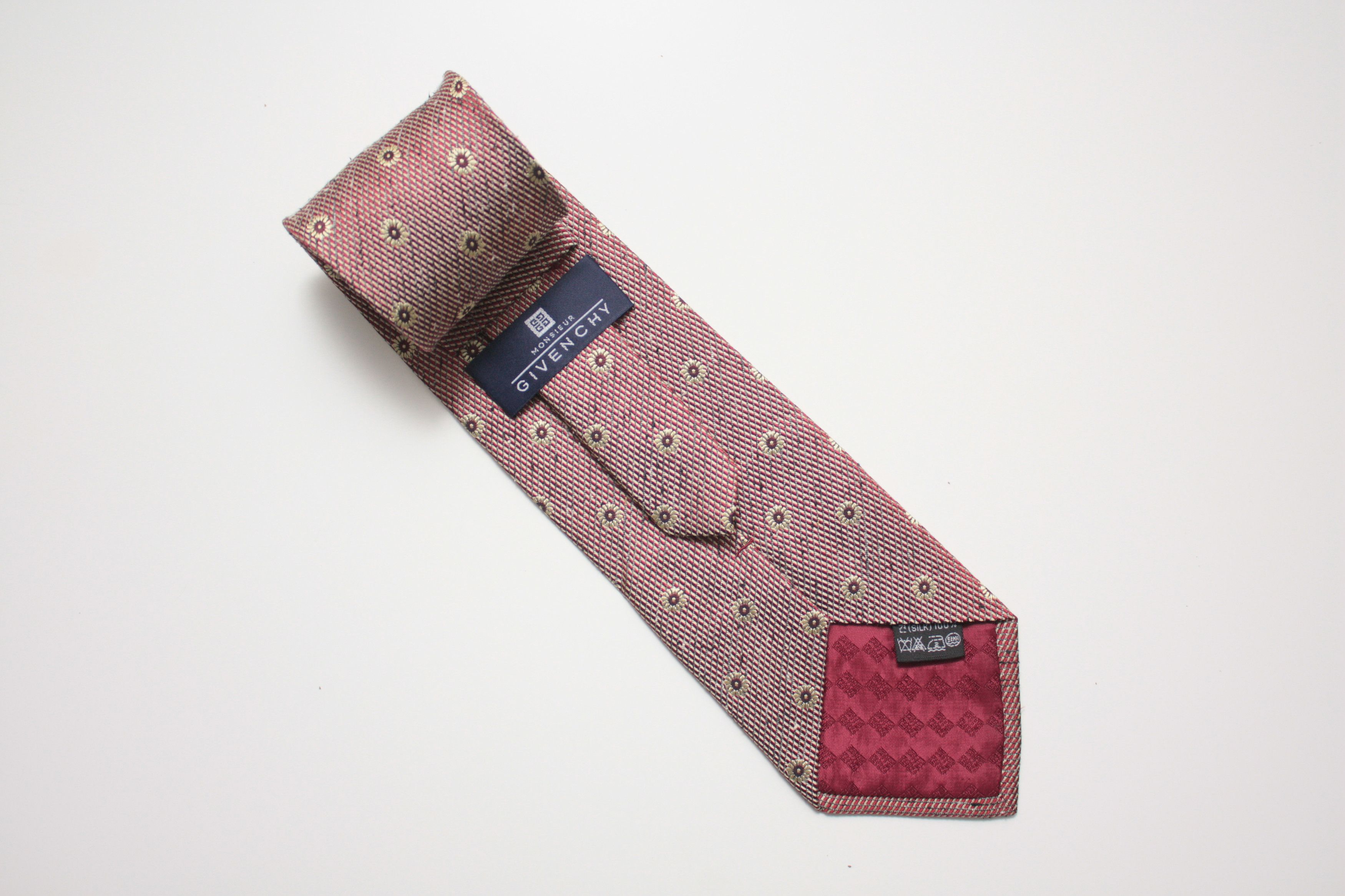 Givenchy Givenchy Monsieur Red Floral Silk Tie Size ONE SIZE - 1 Thumbnail