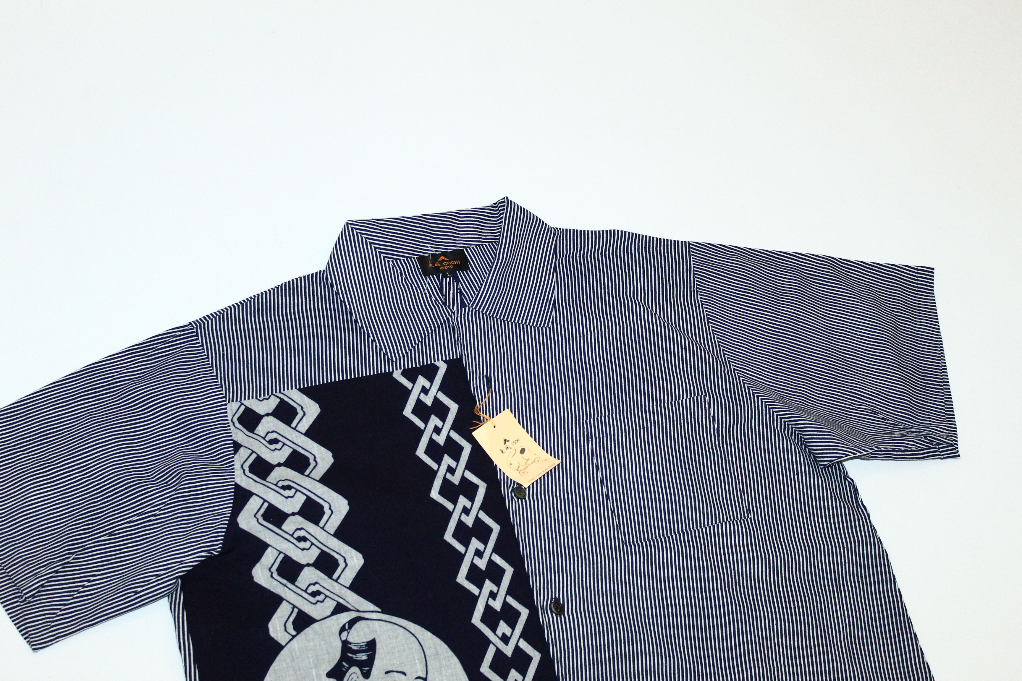 Japanese Brand 💥VTG COCHI KYOTO Japanese Traditional Print Casual Shirt Size US L / EU 52-54 / 3 - 4 Thumbnail