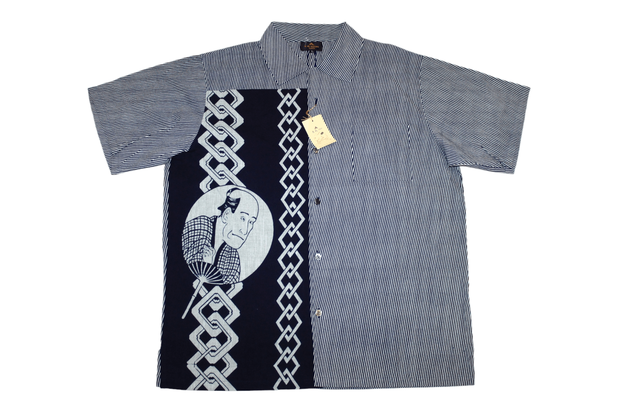 Japanese Brand 💥VTG COCHI KYOTO Japanese Traditional Print Casual Shirt Size US L / EU 52-54 / 3 - 1 Thumbnail
