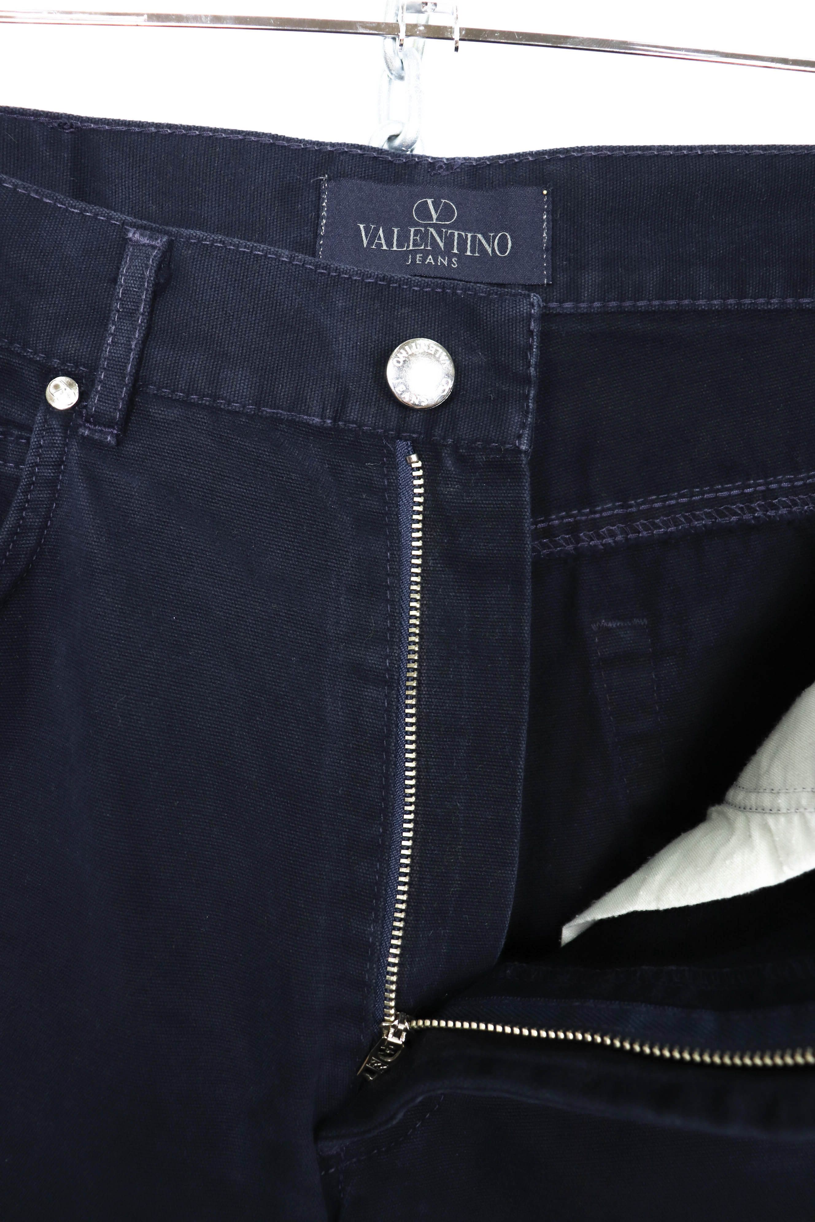 Valentino Valentino Vintage 90s Dark Navy Cotton Jeans Pants Size US 31 - 9 Thumbnail