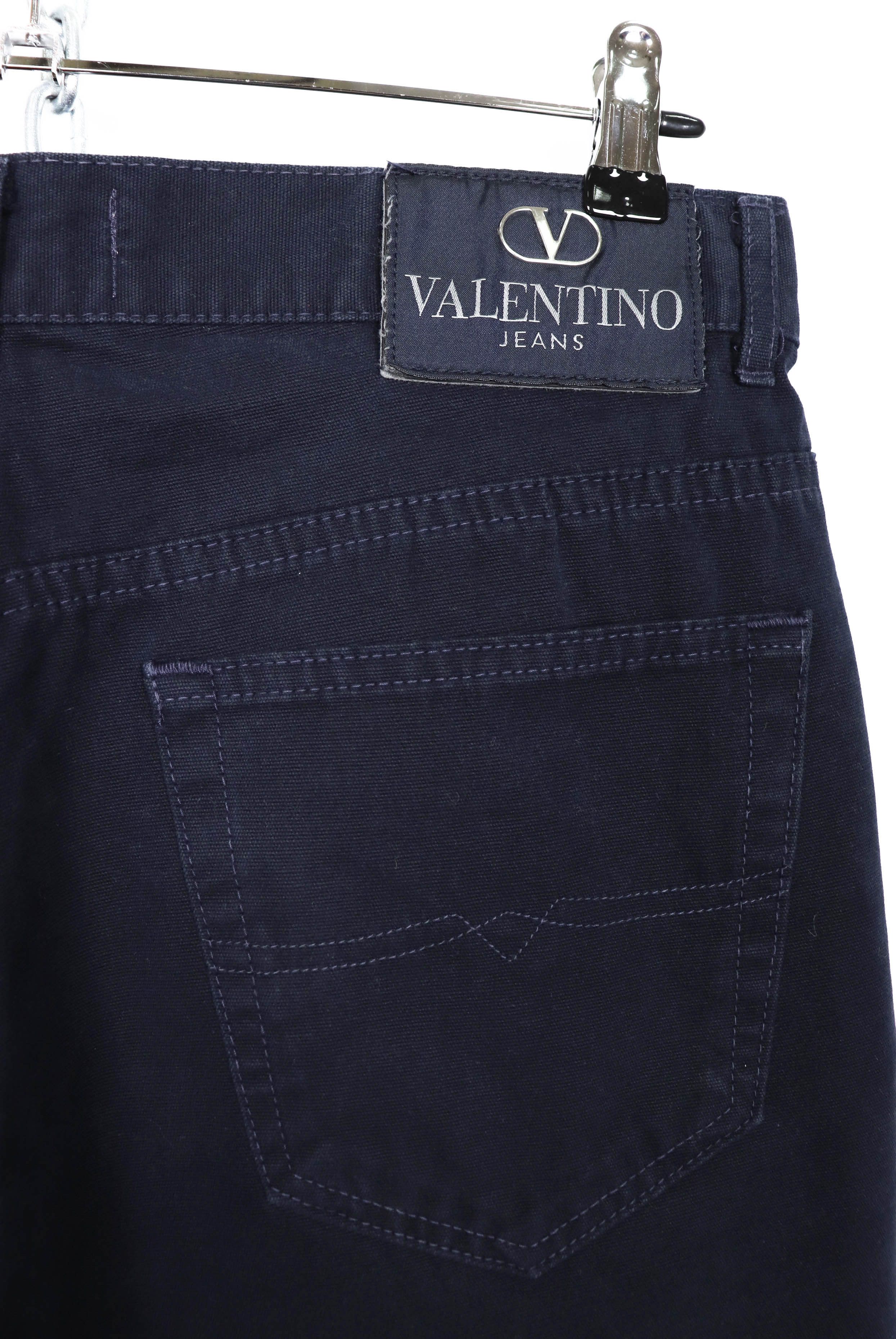 Valentino Valentino Vintage 90s Dark Navy Cotton Jeans Pants Size US 31 - 7 Thumbnail