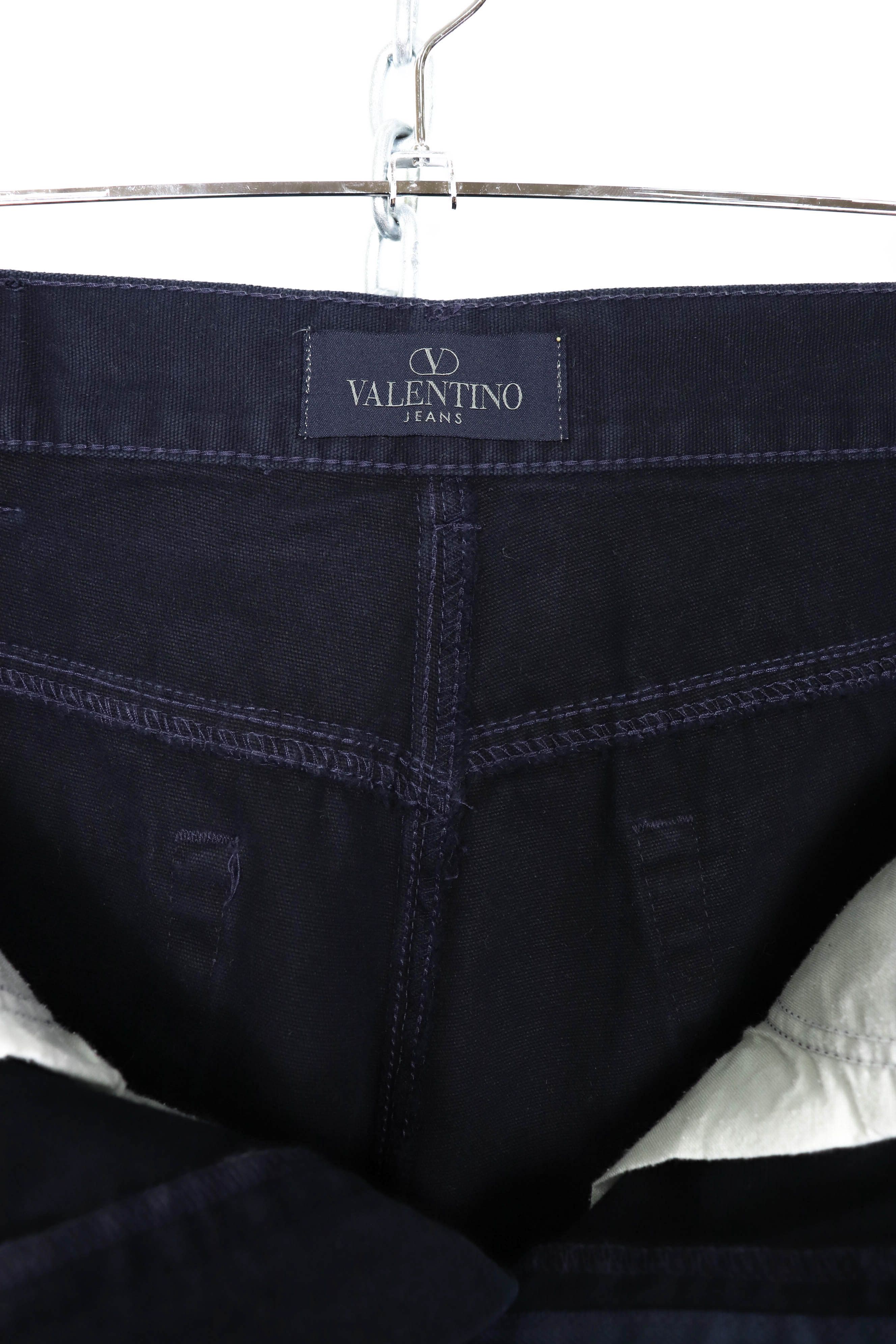 Valentino Valentino Vintage 90s Dark Navy Cotton Jeans Pants Size US 31 - 10 Thumbnail