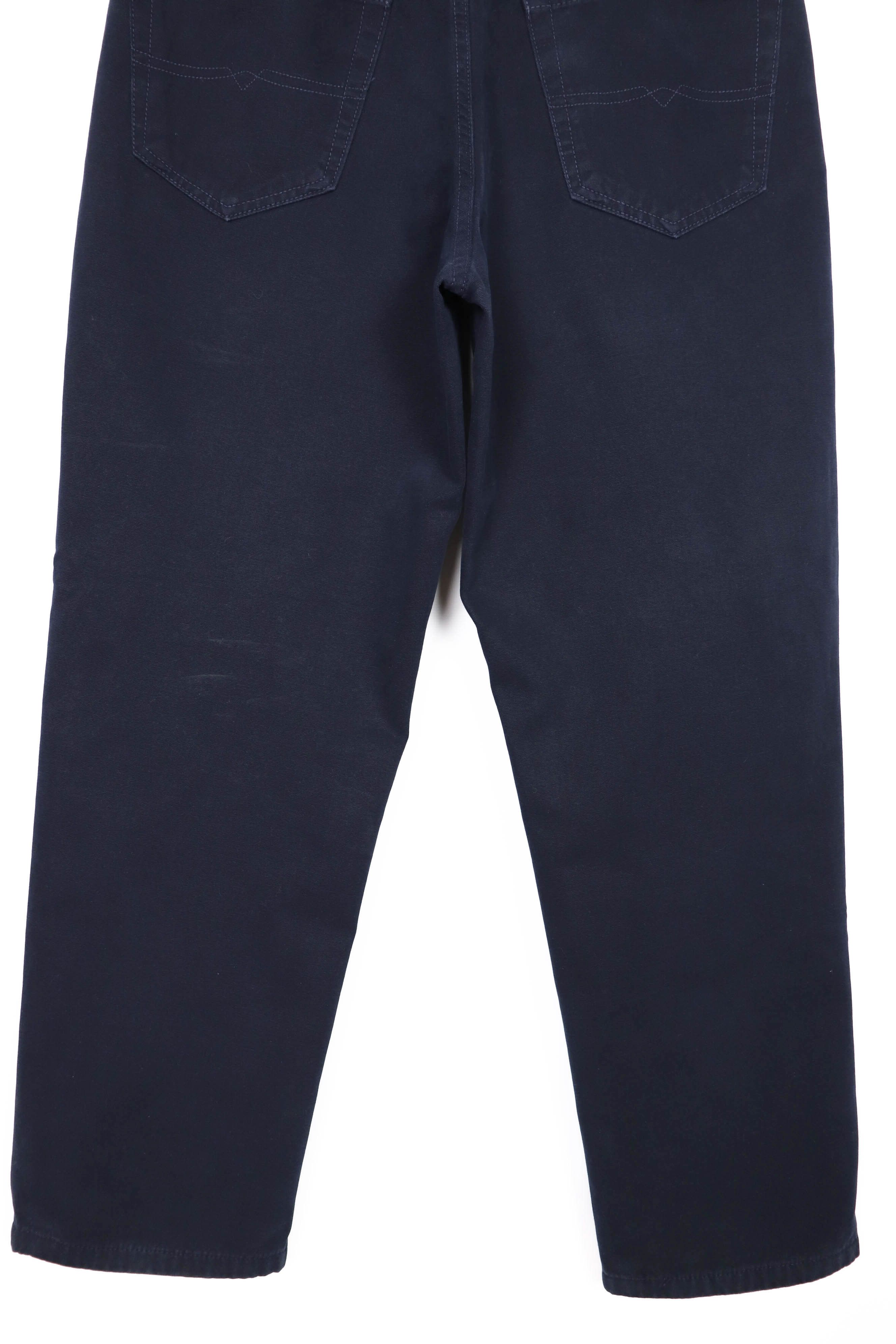 Valentino Valentino Vintage 90s Dark Navy Cotton Jeans Pants Size US 31 - 6 Thumbnail