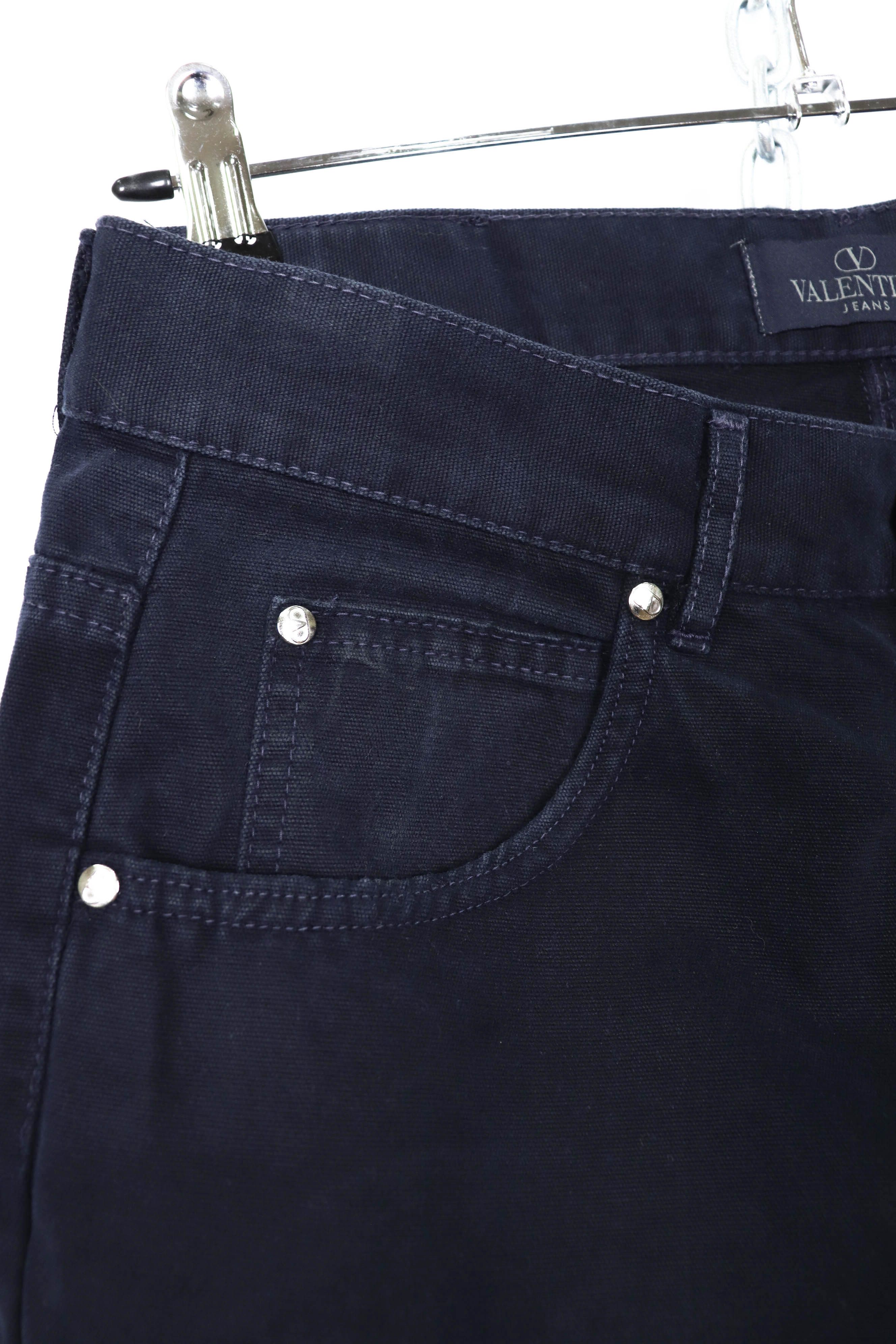 Valentino Valentino Vintage 90s Dark Navy Cotton Jeans Pants Size US 31 - 11 Thumbnail