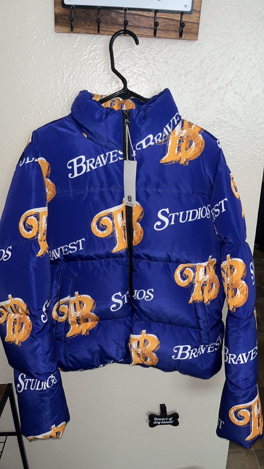 Bravest Studios Bravest Studios Brewers Puffer Jacket Size Medium 