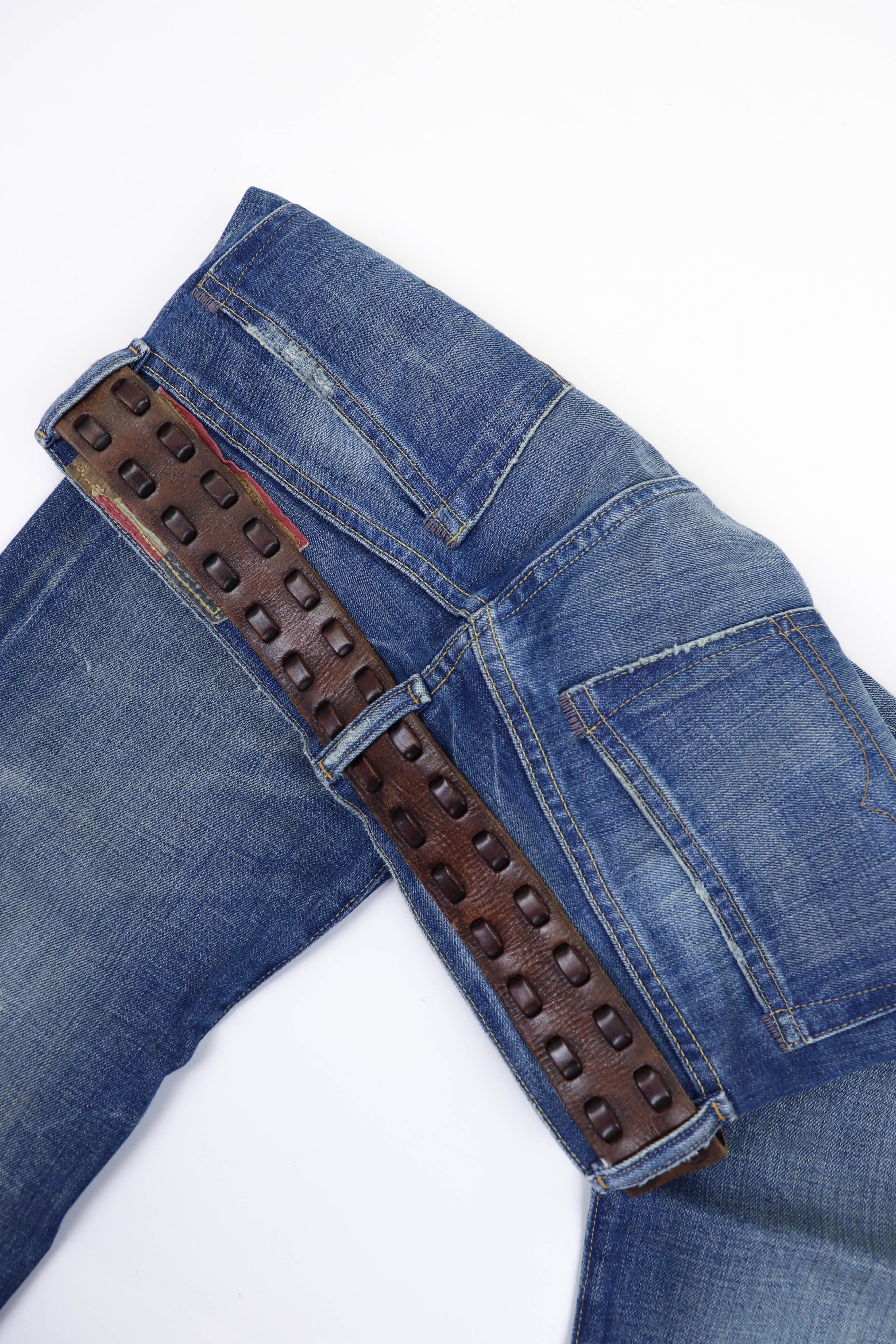 Designer Lpb Woven Details Brown Genuine Cow Leather Belt Size ONE SIZE - 5 Thumbnail