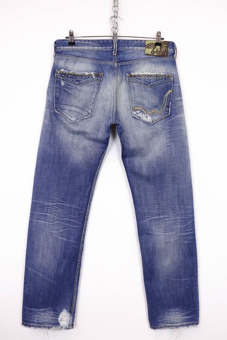 Hvor Kæreste perler Replay We Are Replay New Marcello Blue Distressed Denim Jeans | Grailed