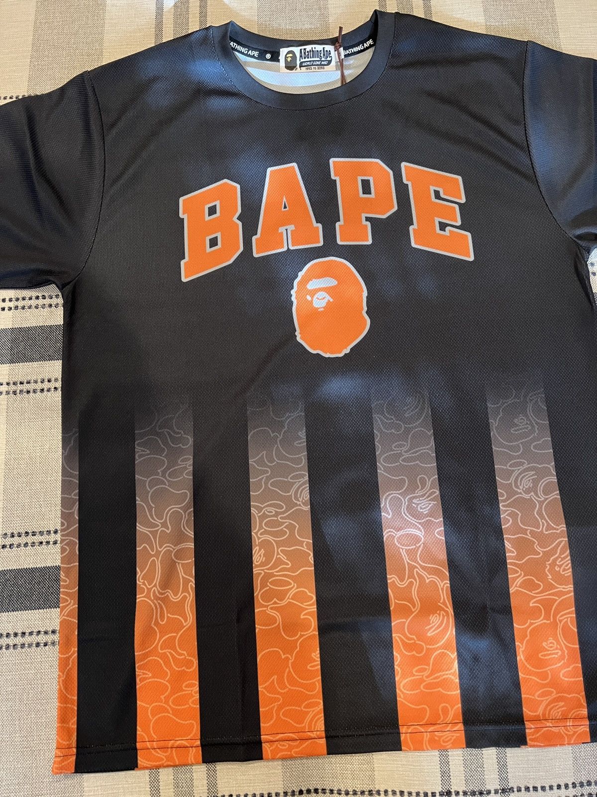Bape Bape black soccer jersey MEDIUM Size US M / EU 48-50 / 2 - 1 Thumbnail
