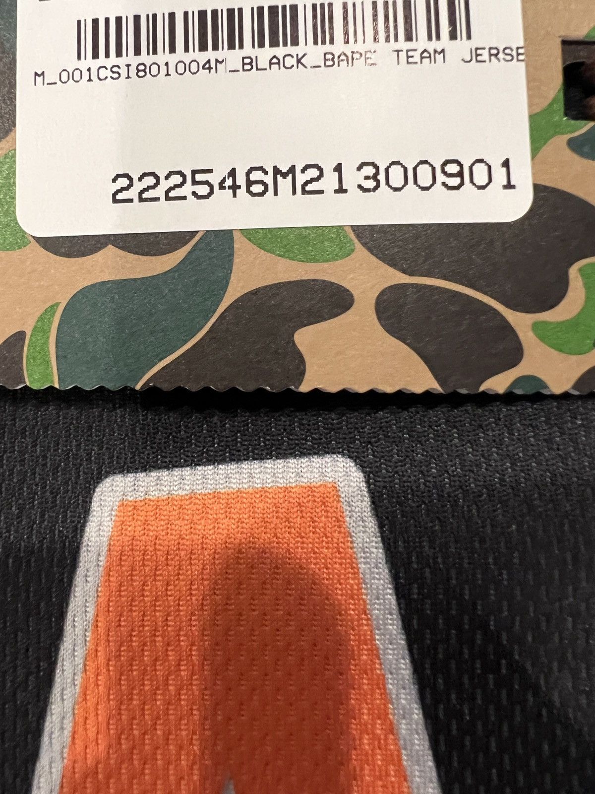 Bape Bape black soccer jersey MEDIUM Size US M / EU 48-50 / 2 - 9 Thumbnail