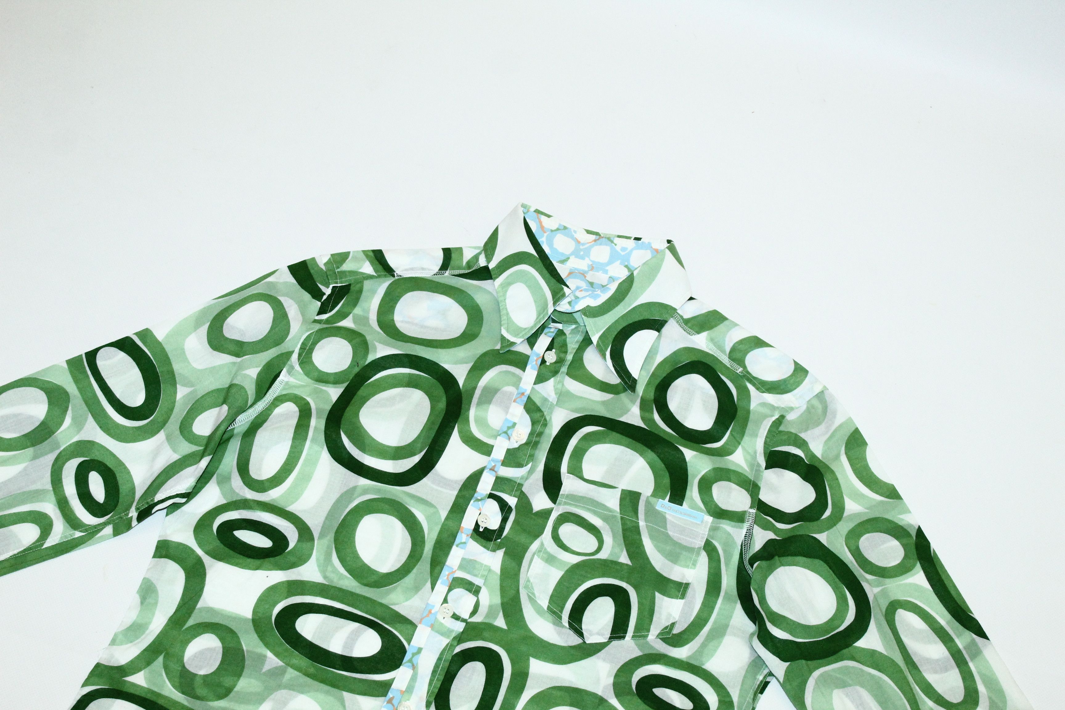 Dolce & Gabbana Dolce & Gabbana Poplin Slim Fit Abstract Art Coctail Shirt Size US M / EU 48-50 / 2 - 3 Thumbnail