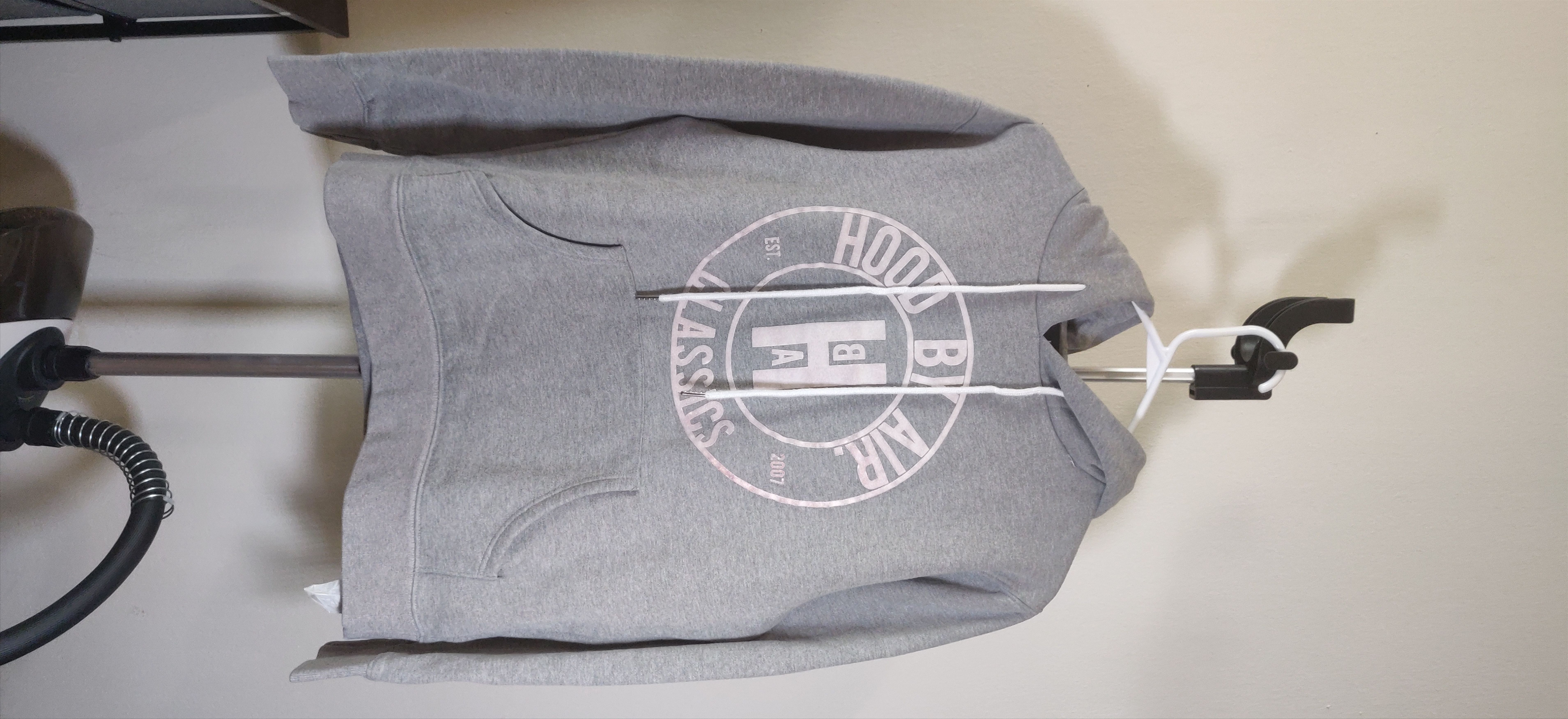 image of Hood By Air HBA Cookie Ringer Hoodie in Grey, Men's (Size Medium)
