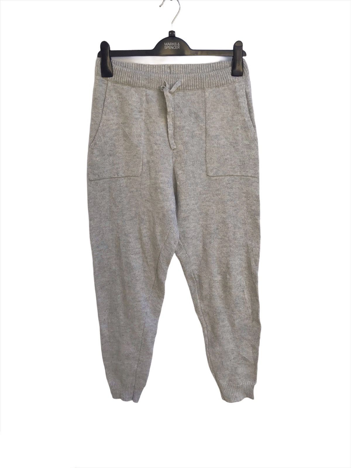 image of Gu Brand Kintting Joggerpants in White Gray, Men's (Size 26)
