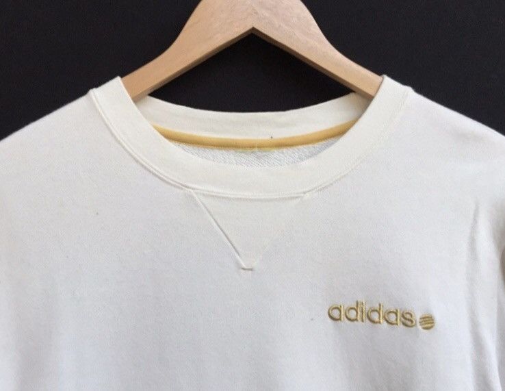 Adidas × Vintage 🔥Adidas Nice White Sweaters Size US M / EU 48-50 / 2 - 3 Thumbnail