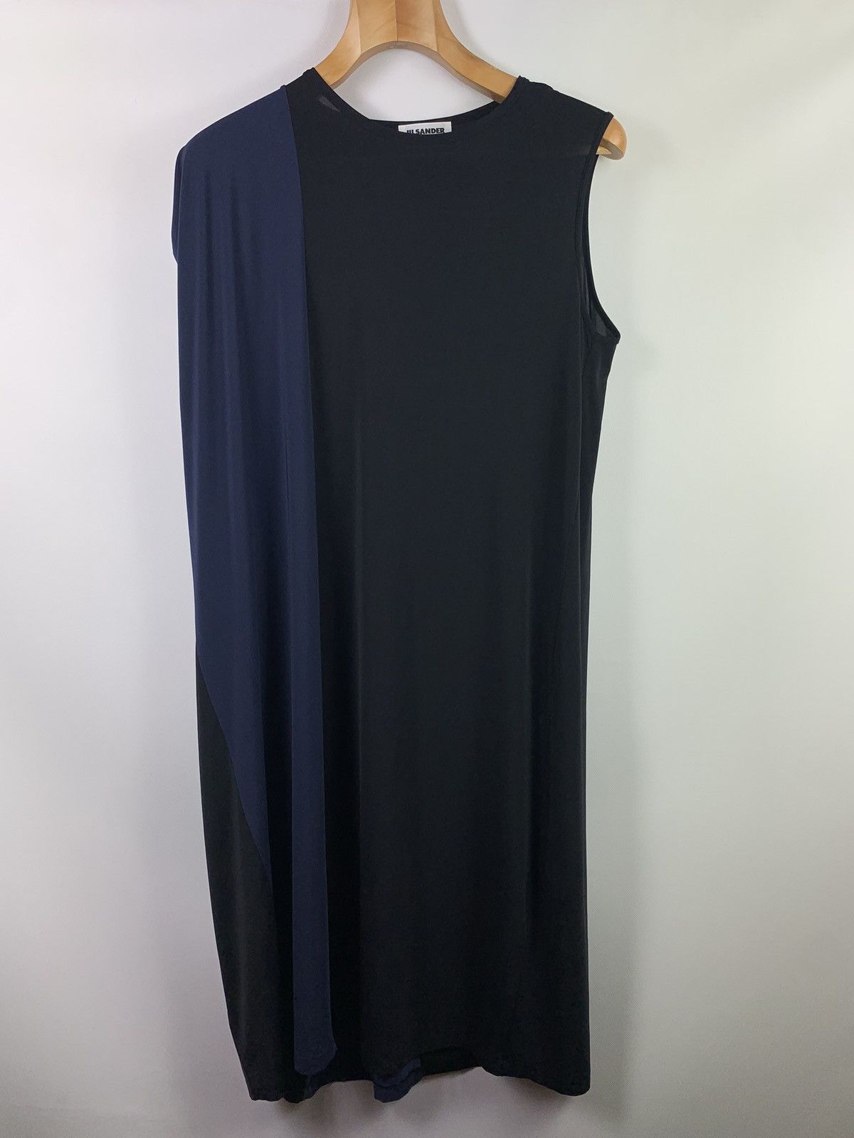 Jil Sander Jil Sander women’s assymetrical sleeveless nylon dress Size L / US 10 / IT 46 - 1 Thumbnail
