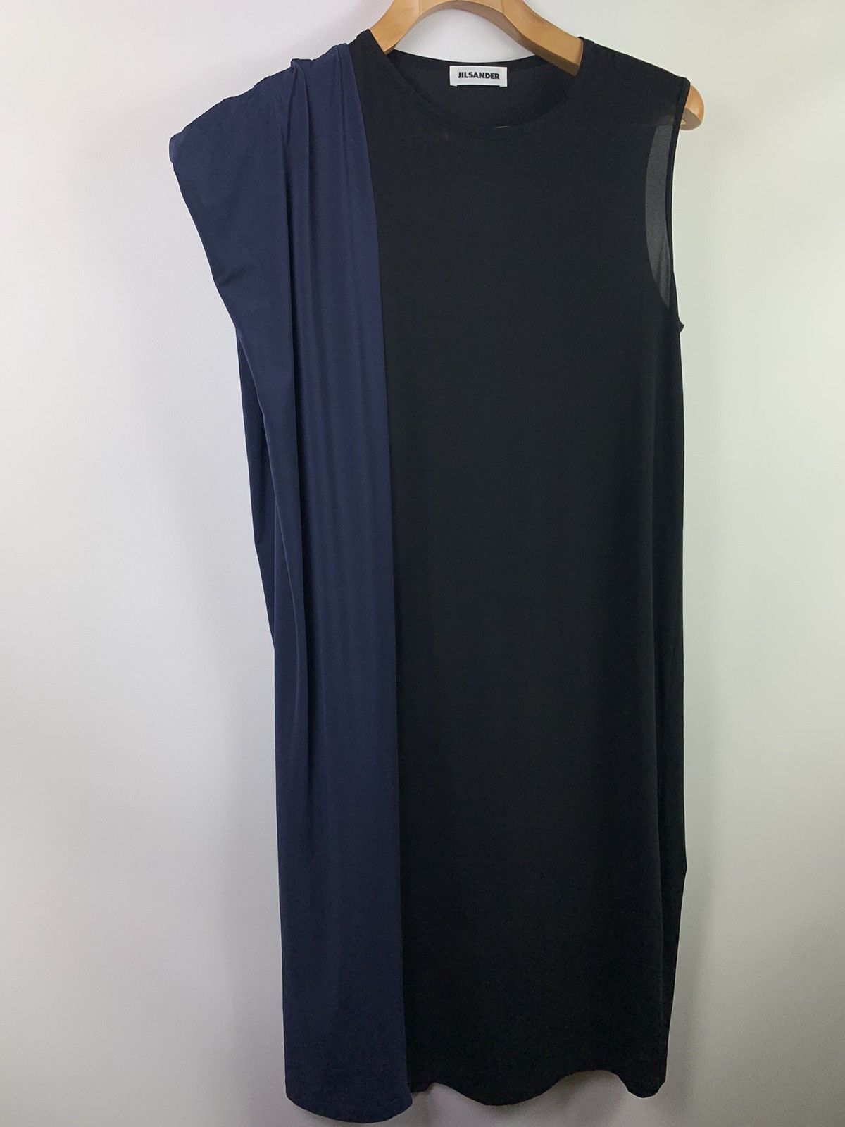 Jil Sander Jil Sander women’s assymetrical sleeveless nylon dress Size L / US 10 / IT 46 - 4 Thumbnail