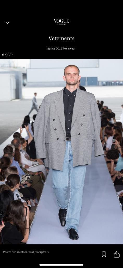 Vetements Oversized Blazer Size 50R - 12 Thumbnail