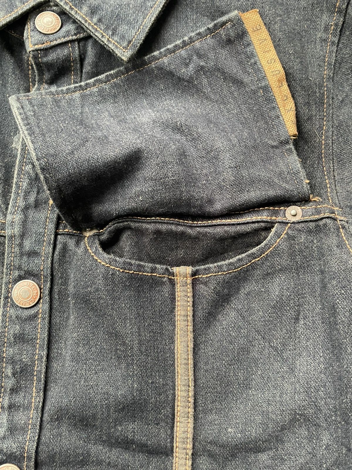 Japanese Brand Vintage Clutch Exclusive Denim Jacket Size US S / EU 44-46 / 1 - 16 Thumbnail