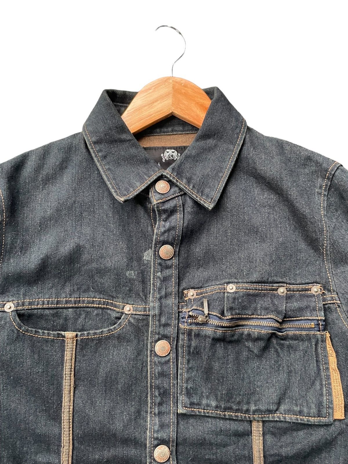 Japanese Brand Vintage Clutch Exclusive Denim Jacket Size US S / EU 44-46 / 1 - 6 Thumbnail