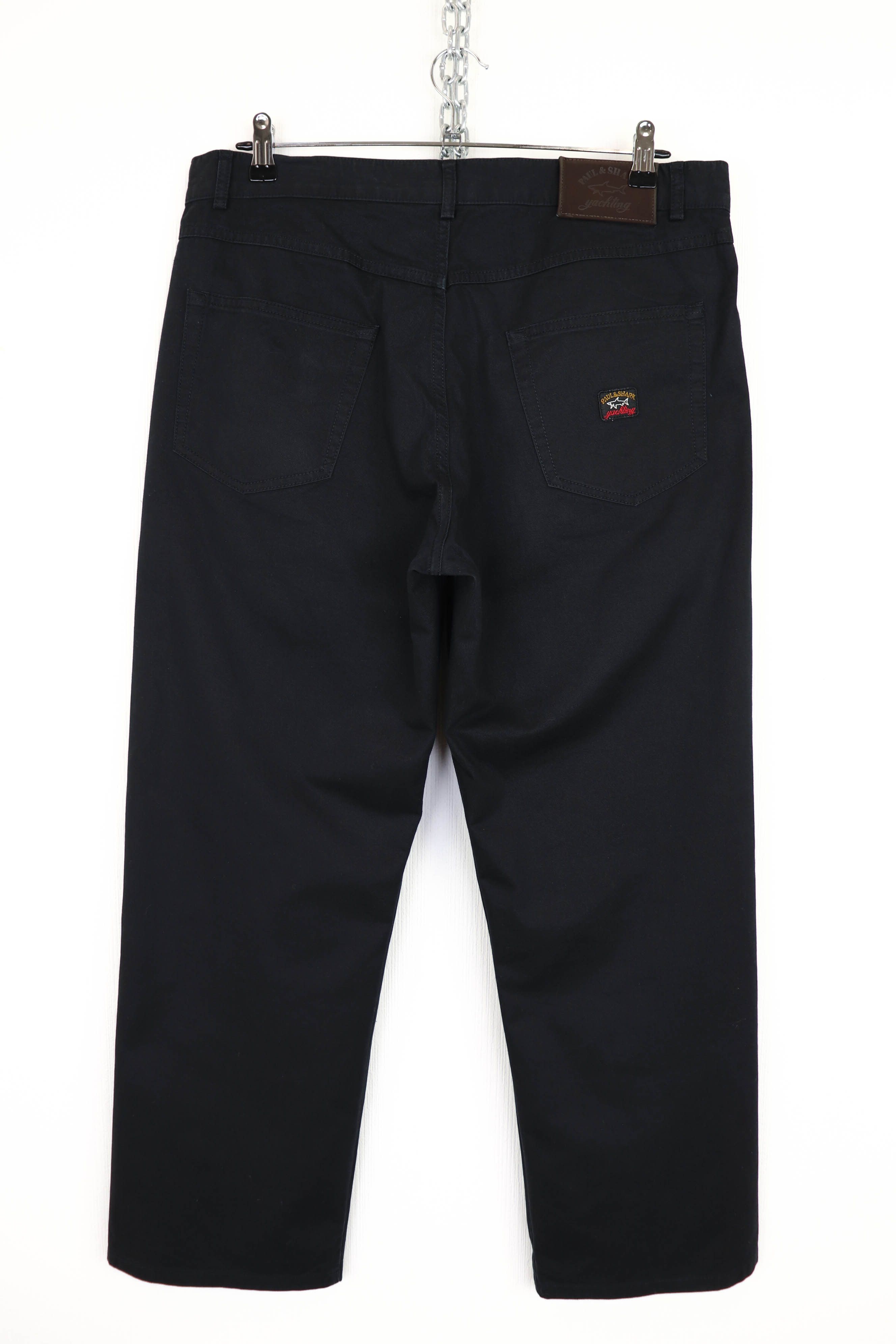 Paul & Shark Paul & Shark Yachting Black Cotton Trousers Pants Size US 36 / EU 52 - 1 Thumbnail