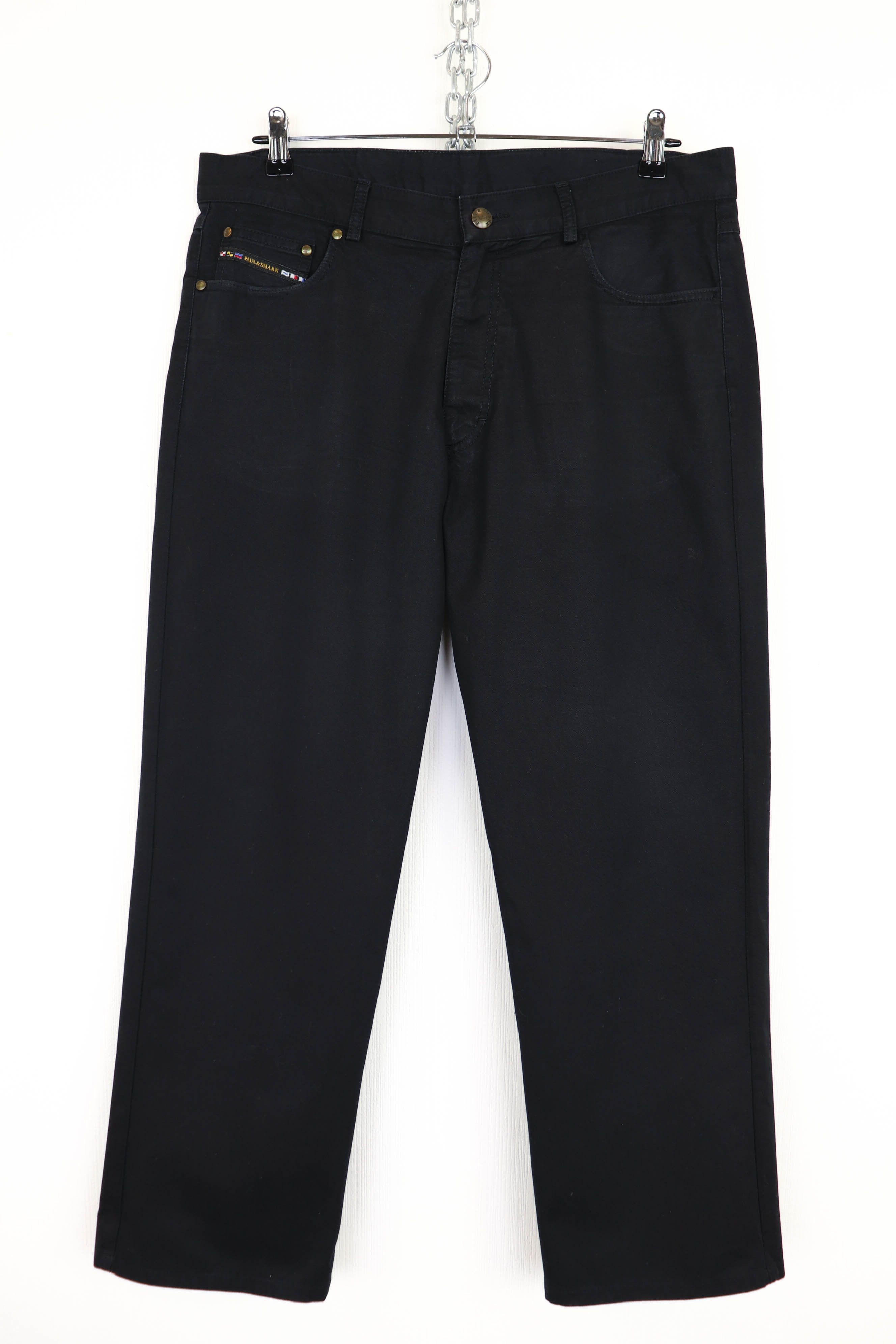 Paul & Shark Paul & Shark Yachting Black Cotton Trousers Pants Size US 36 / EU 52 - 2 Thumbnail