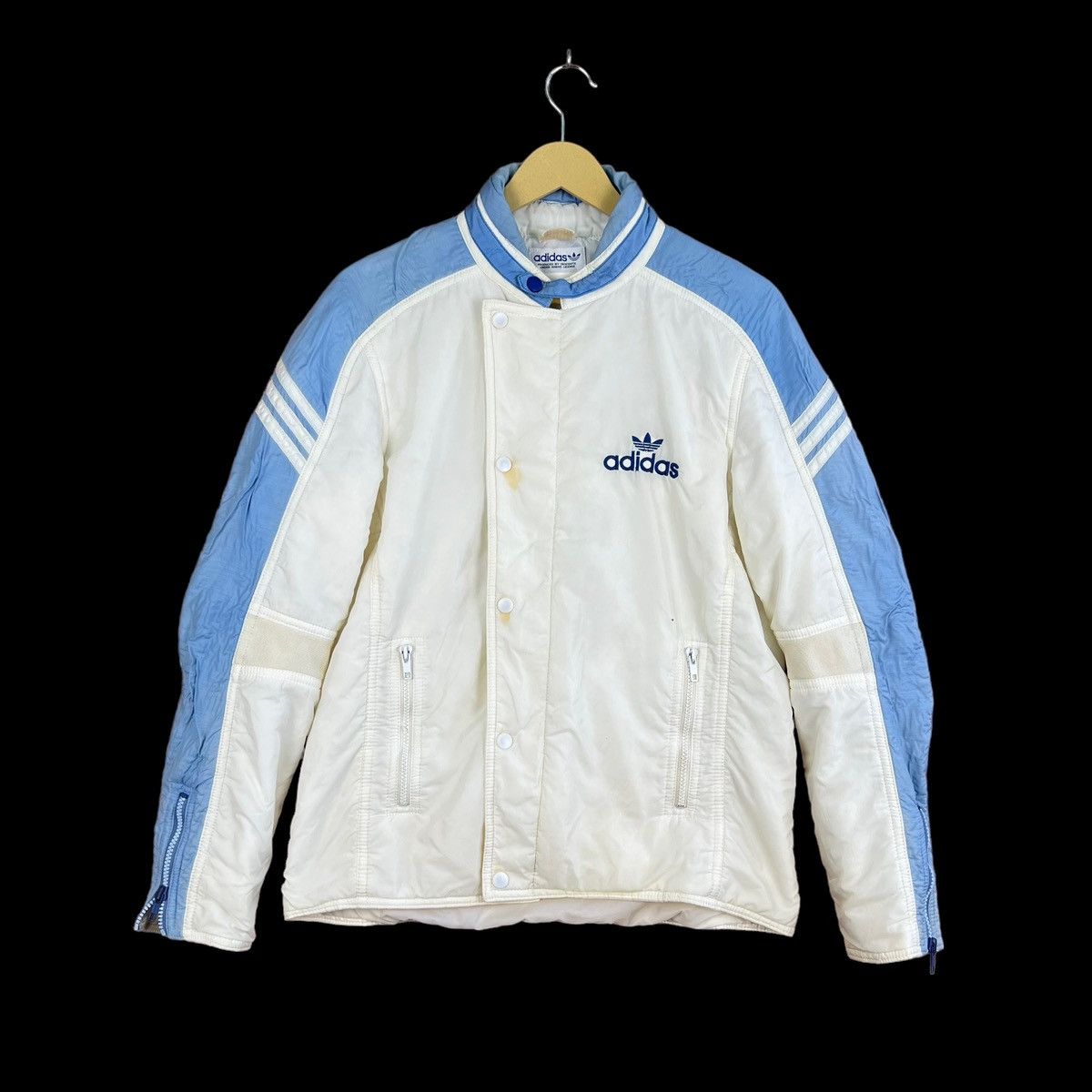 Vintage 80s Adidas Light Jacket / Coach Jacket
