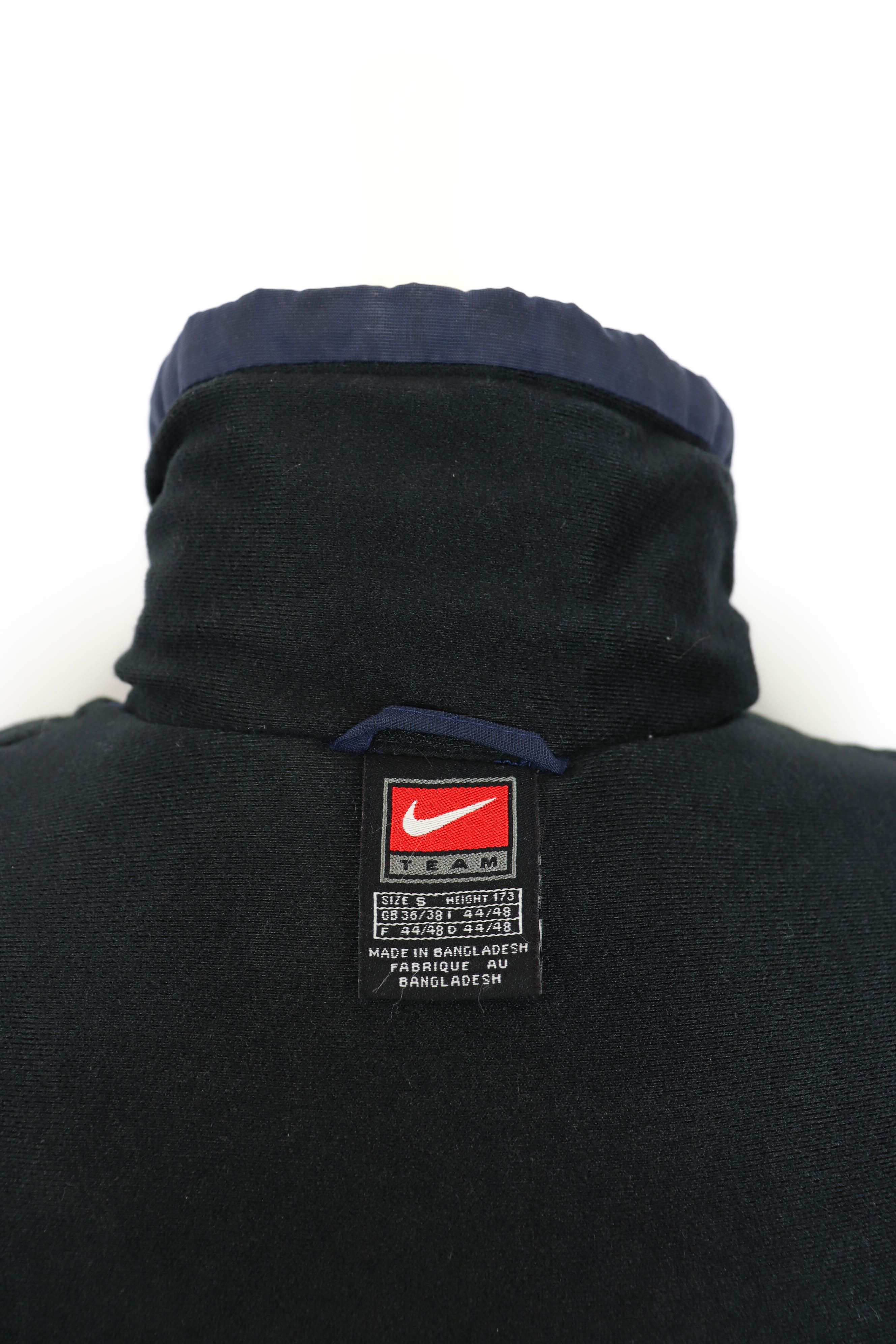 Nike Nike Team Vintage 90s Navy Blue Insulated Nylon Zip Jacket Size US S / EU 44-46 / 1 - 14 Thumbnail