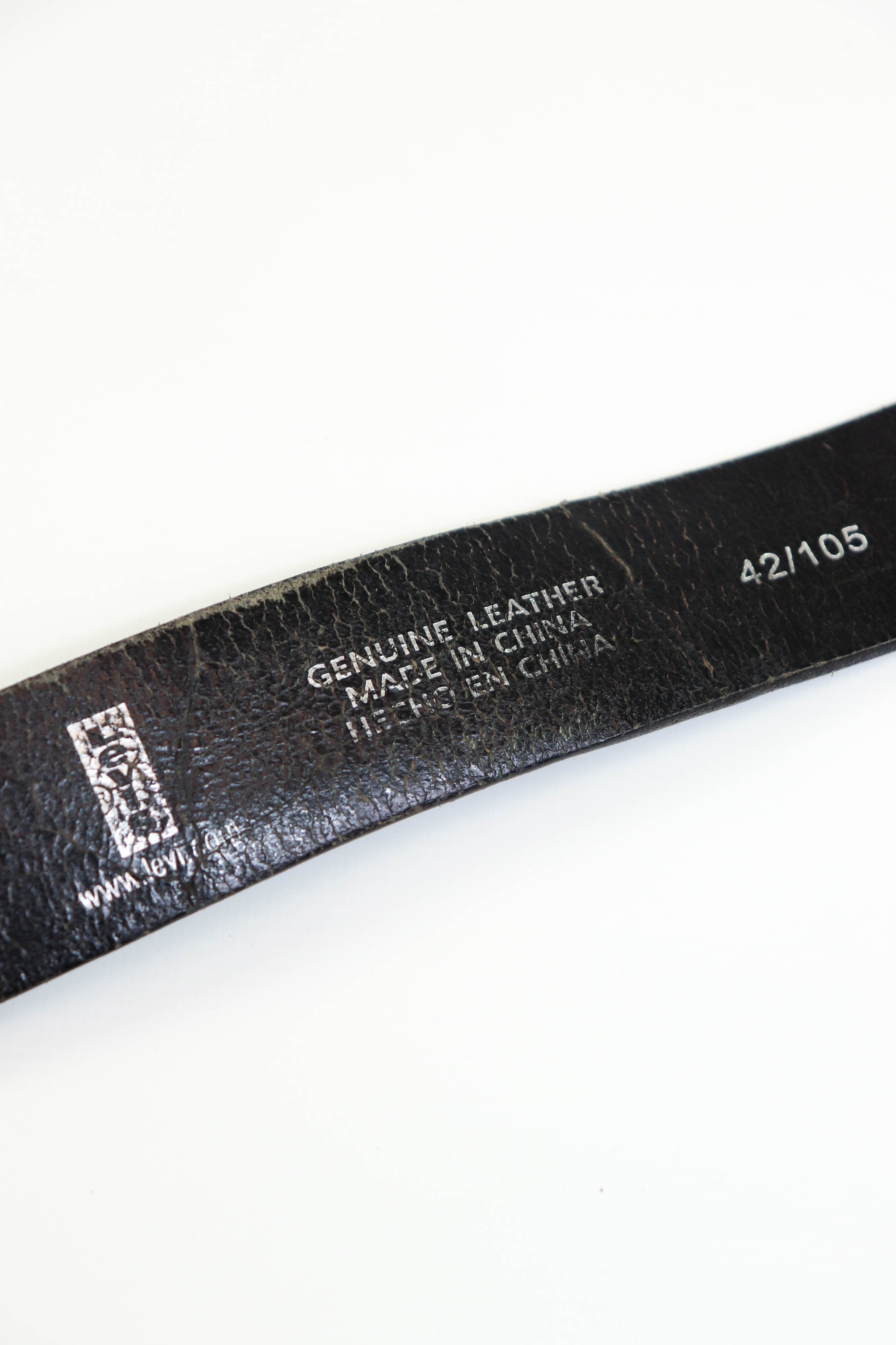 Levi's Levi's Vintage 11LV0223 Black Leather Belt 42/105 Size ONE SIZE - 12 Thumbnail